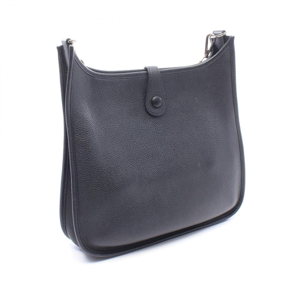 Hermes Black Taurillon Clemence Leather Handbag Shoulder Bag (Pre-Owned)