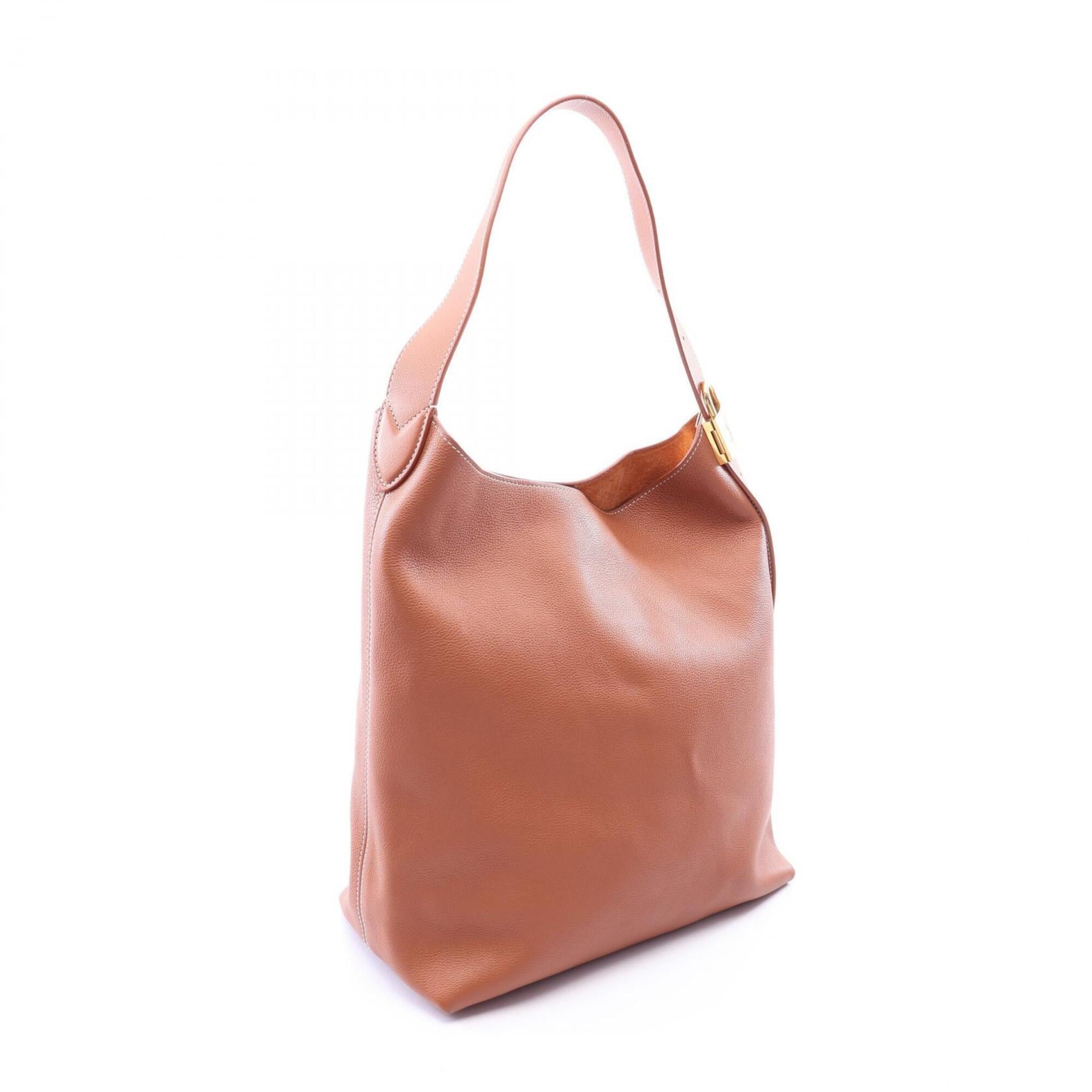 Louis Vuitton Brown Leather Handbag Pouch Shoulder Bag (Pre-Owned)