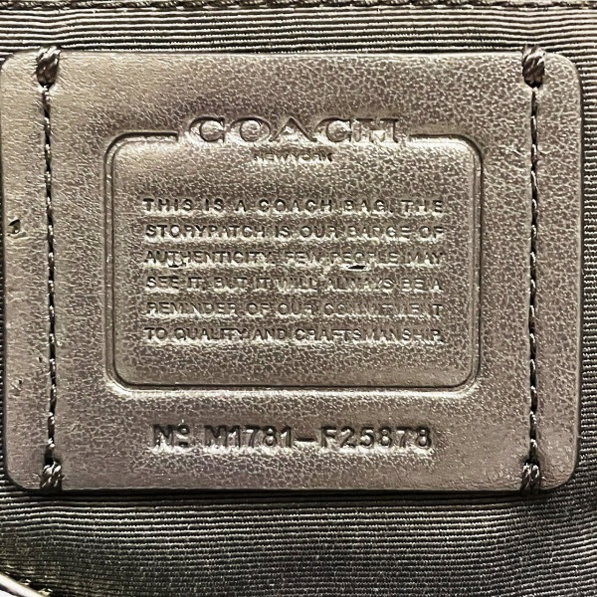 Coach Blue Canvas Leather Shoulder Bag (Pre-Owned)