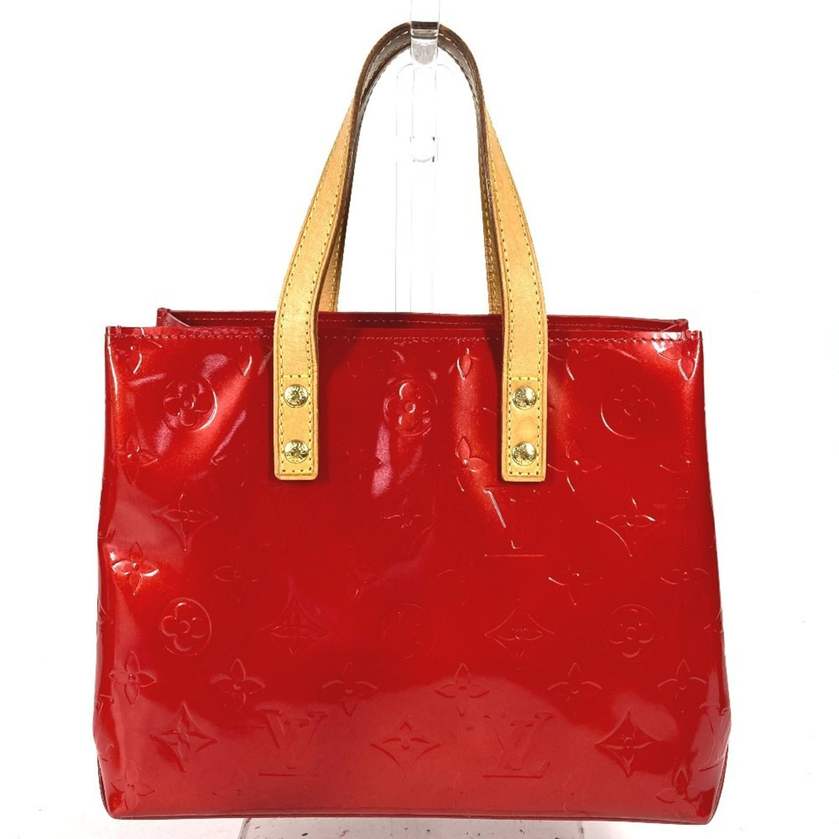 Louis Vuitton Pomme D'amour Red Color Monogram Vernis Handbag (Pre-Owned)