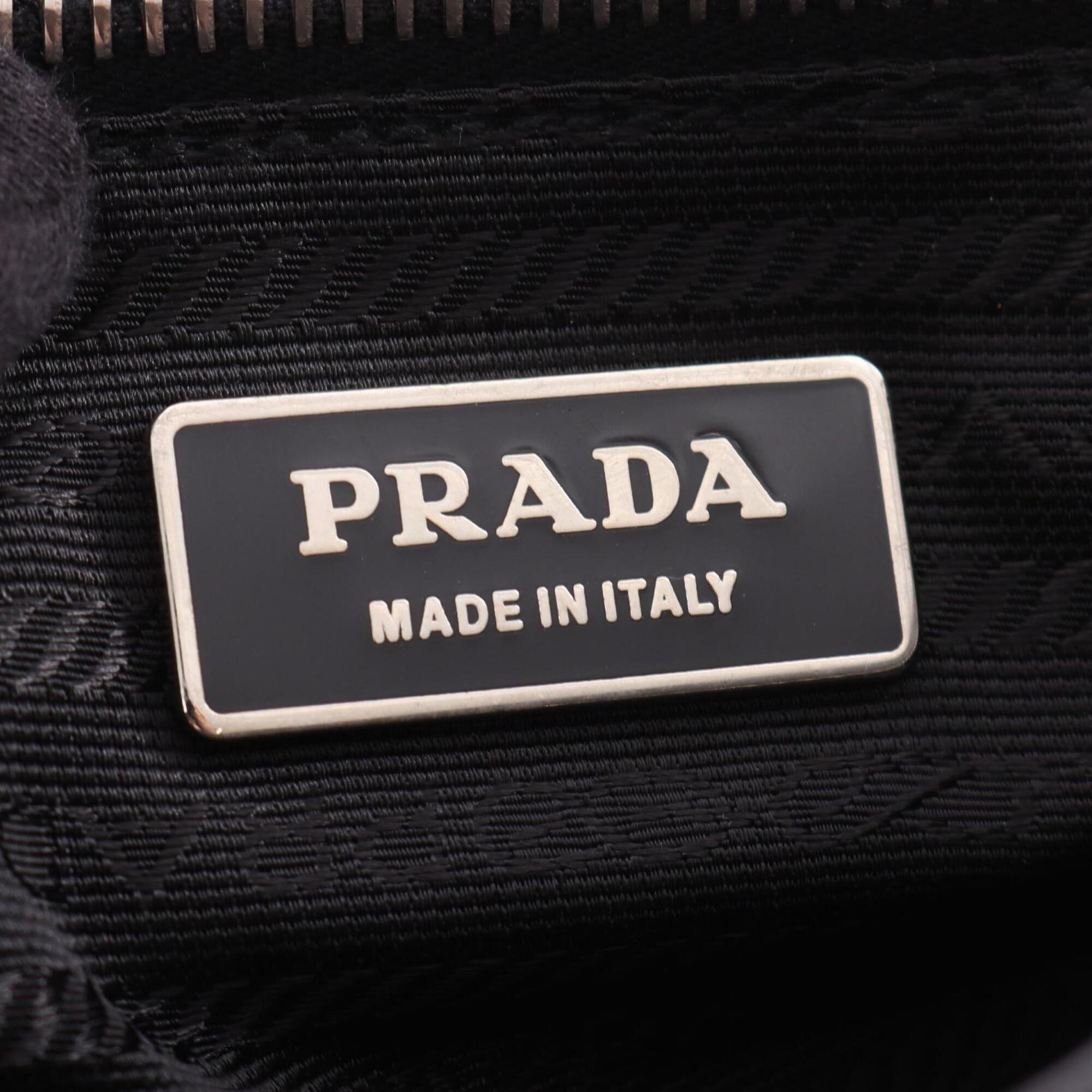 Prada Black Leather Handbag Shoulder Bag (Pre-Owned)