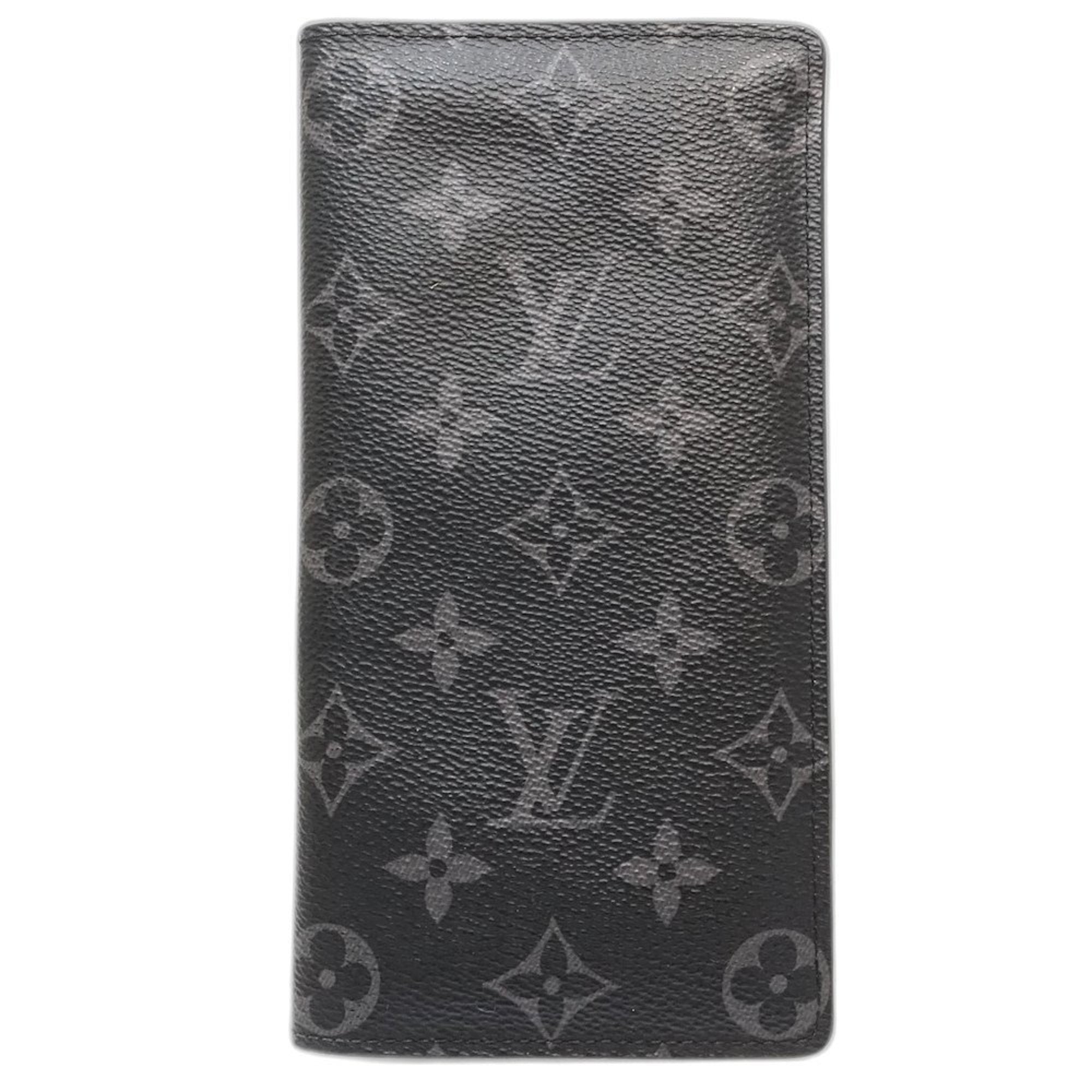 Louis Vuitton Monogram Eclipse Monogram Eclipse Noir Monogram Eclipse Long Wallet (Bi-Fold) (Pre-Owned)