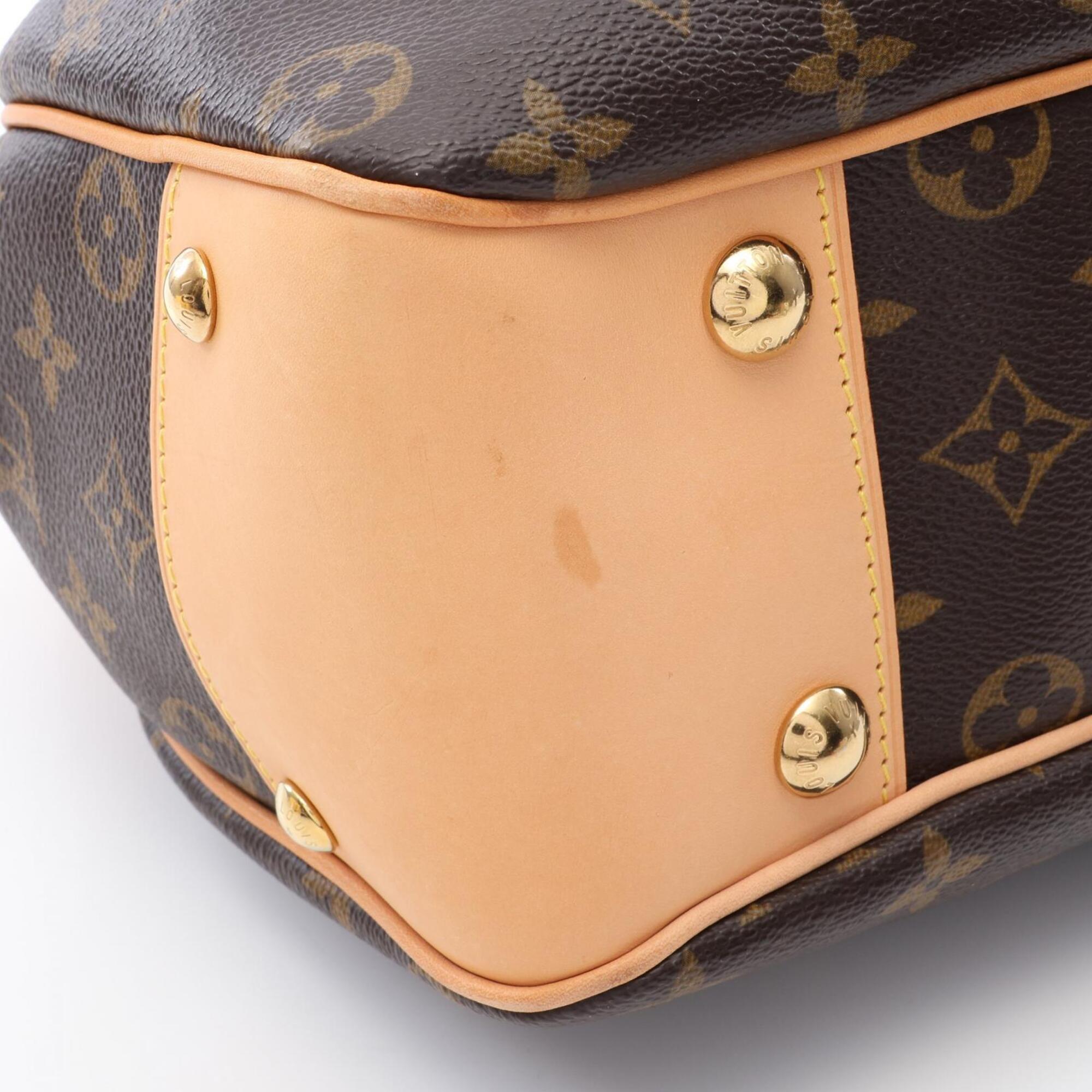 Louis Vuitton Brown Monogram Pvc Coated Canvas Leather Handbag (Pre-Owned)