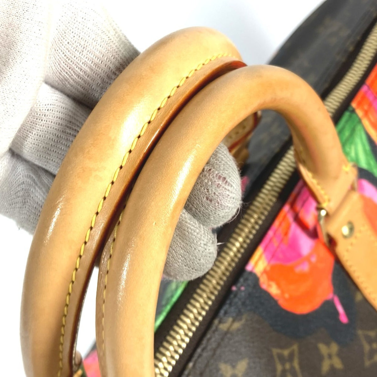Louis Vuitton Brown Pink Monogram Boston Bag (Pre-Owned)
