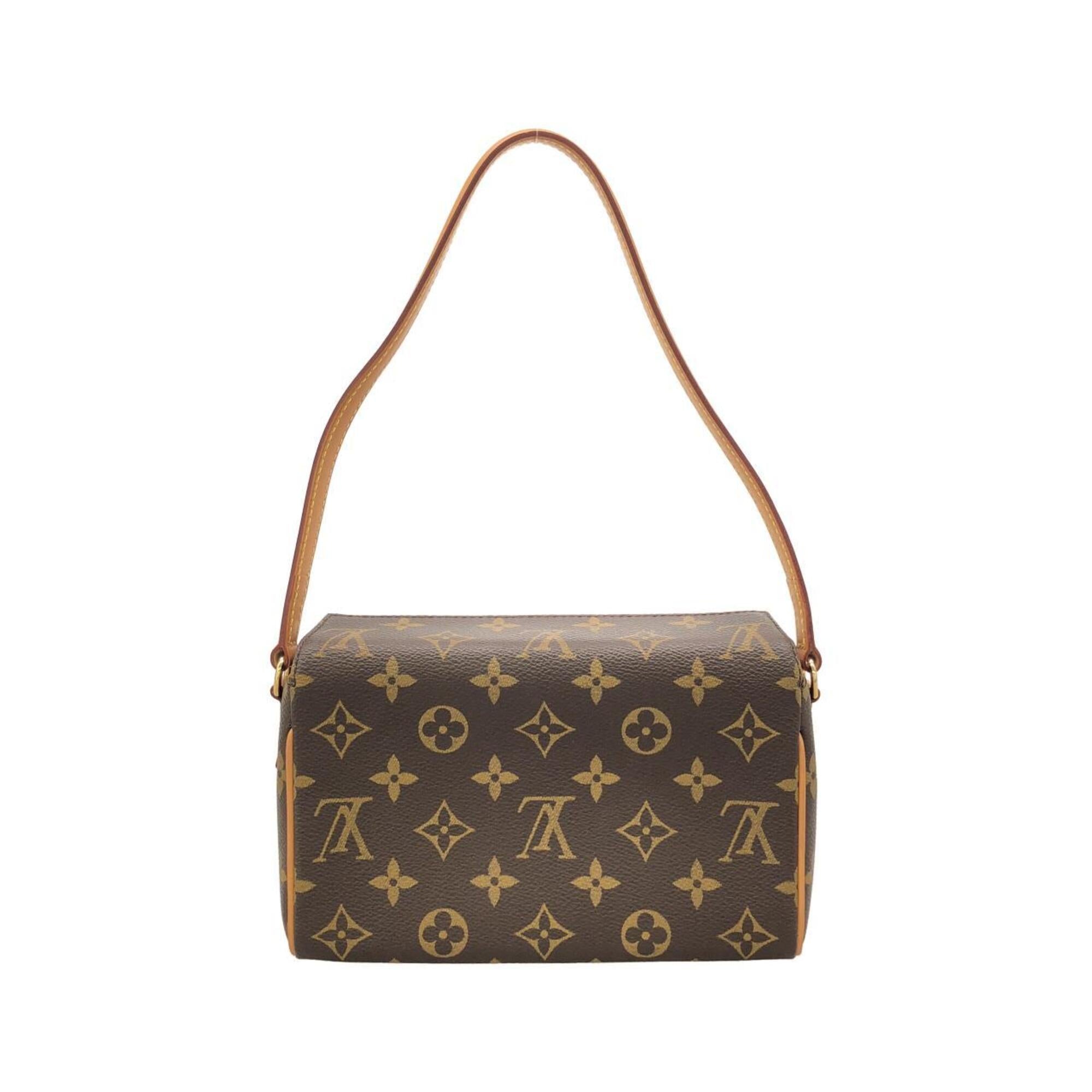 Louis Vuitton Marron Coated Canvas Shoulder Bag (Pre-Owned)