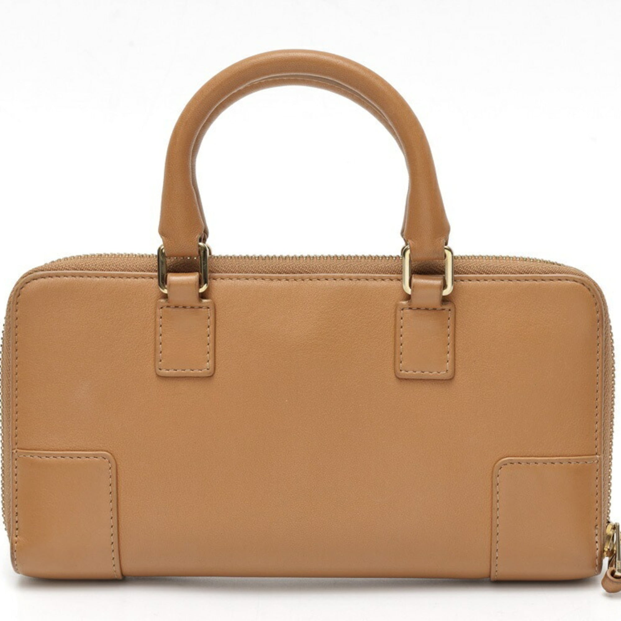 Loewe Amazona Camel Leather Pouch (Pre-Owned)