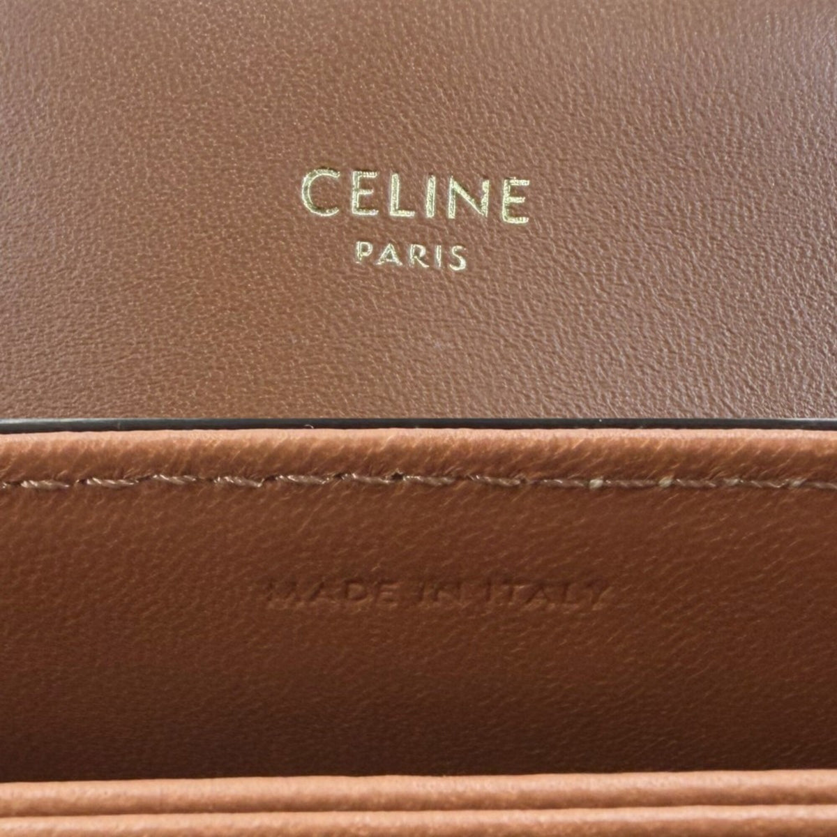 Celine Brown White Pvc Coated Canvas Leather Shoulder Bag (Pre-Owned)
