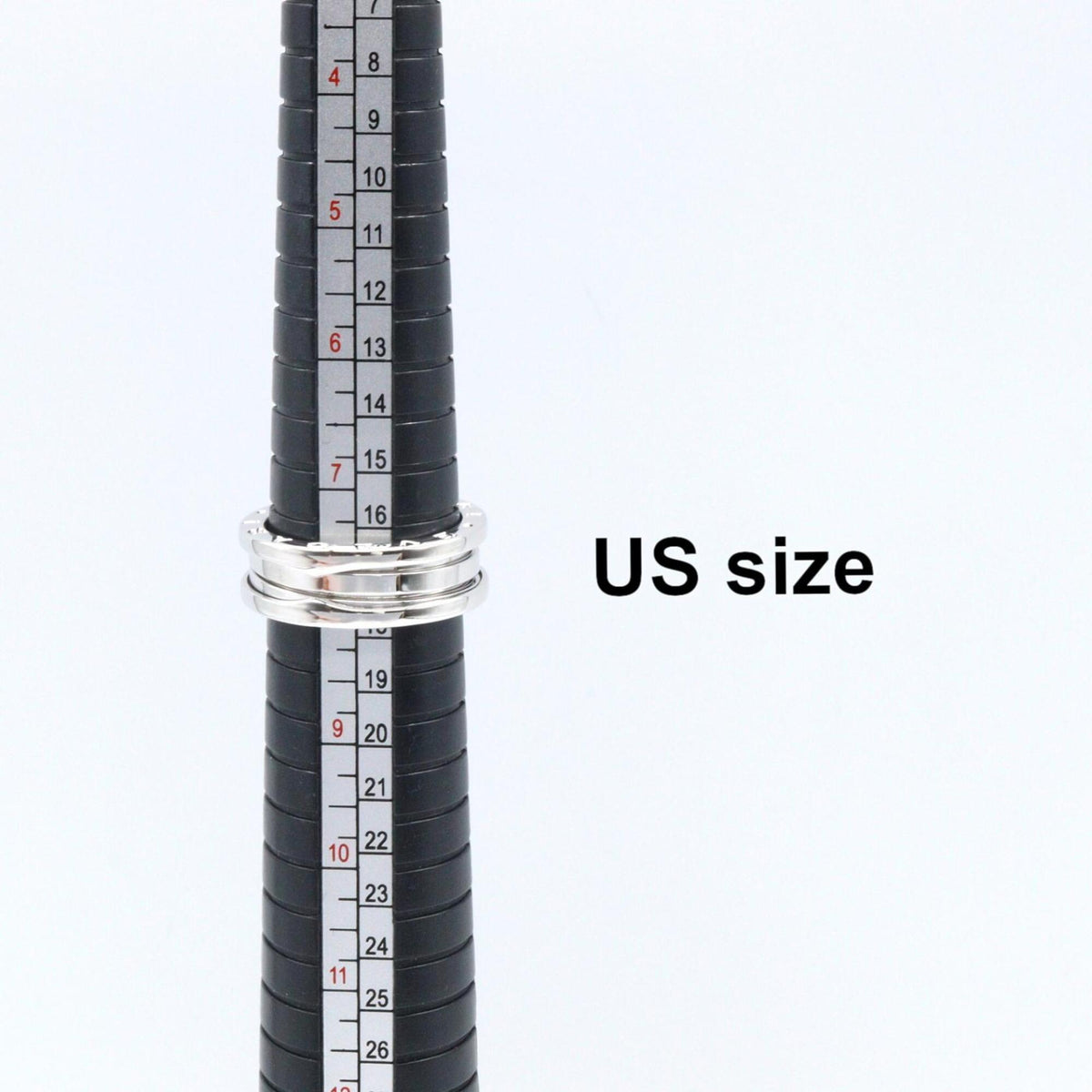 Bvlgari Silver White Gold (18K) Band Ring (Pre-Owned)