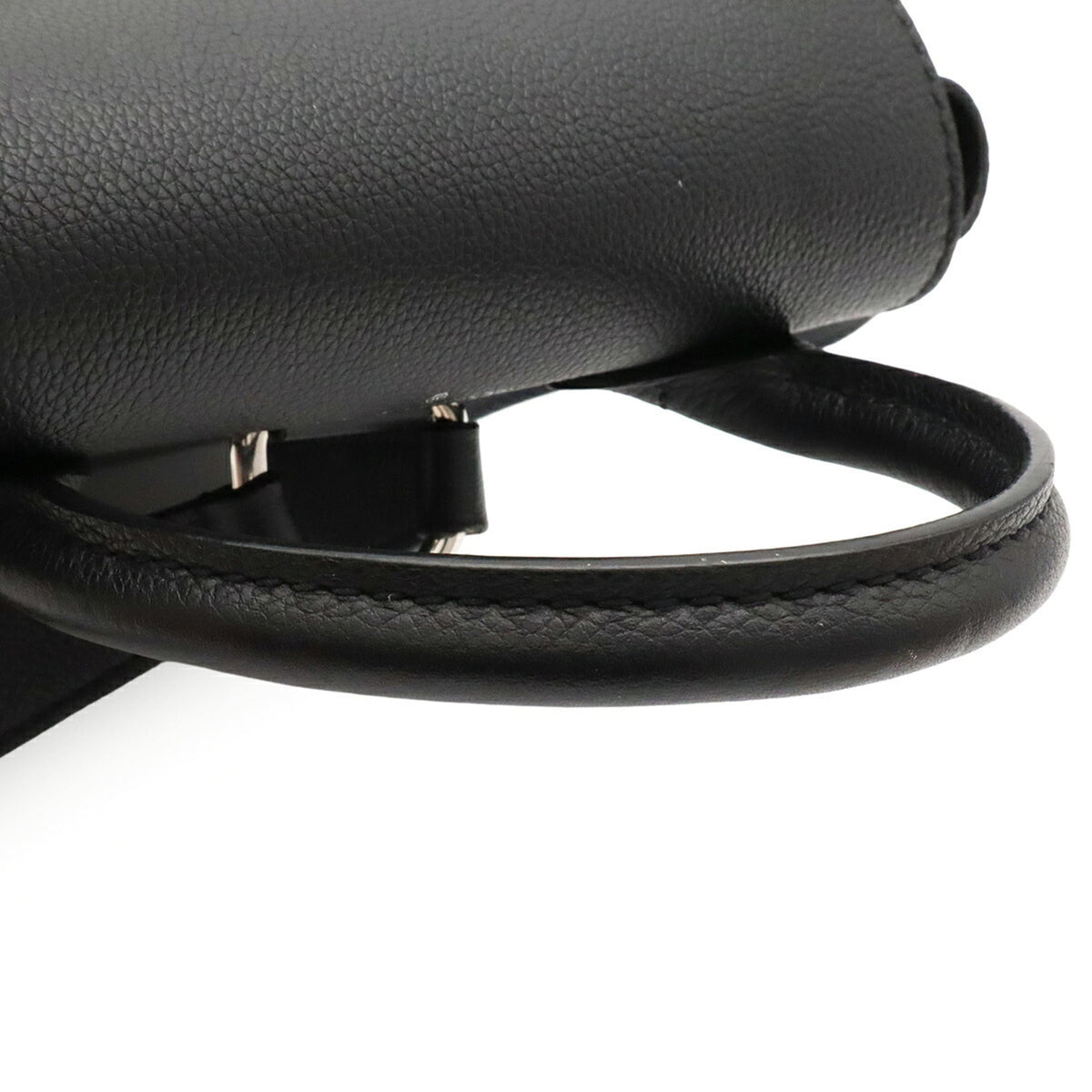 Louis Vuitton Noir Leather Backpack (Pre-Owned)