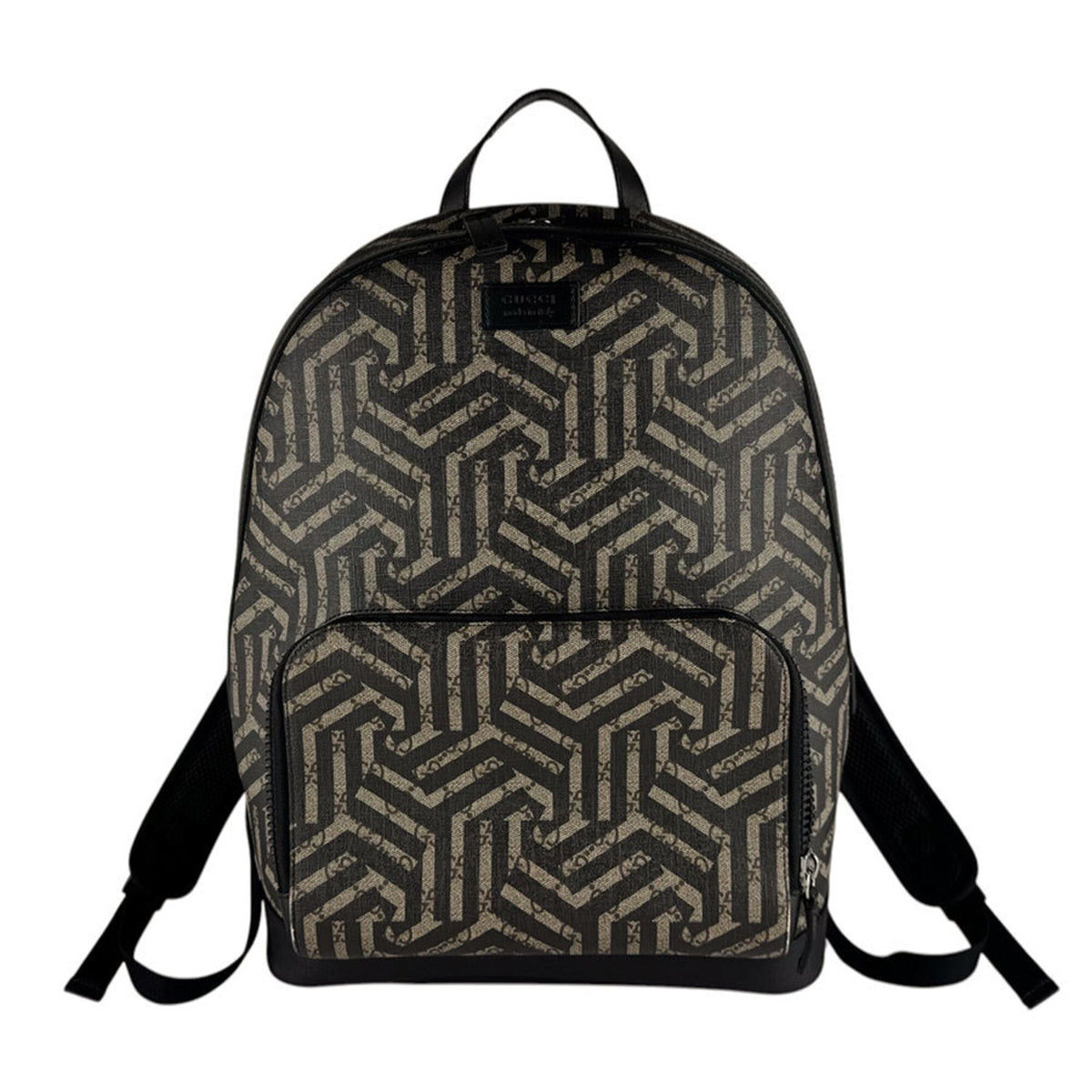 Gucci Black Brown Gg Supreme Backpack (Pre-Owned)