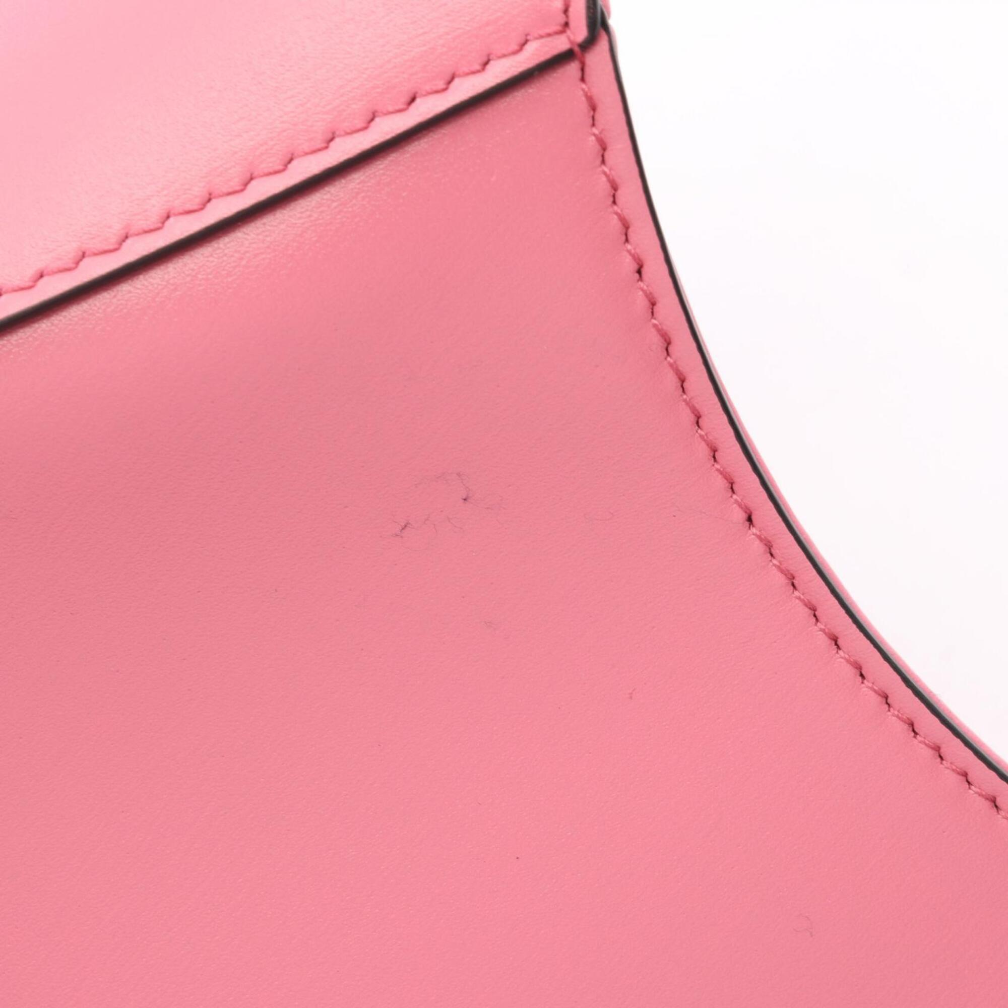 Prada Pink Leather Handbag Shoulder Bag (Pre-Owned)