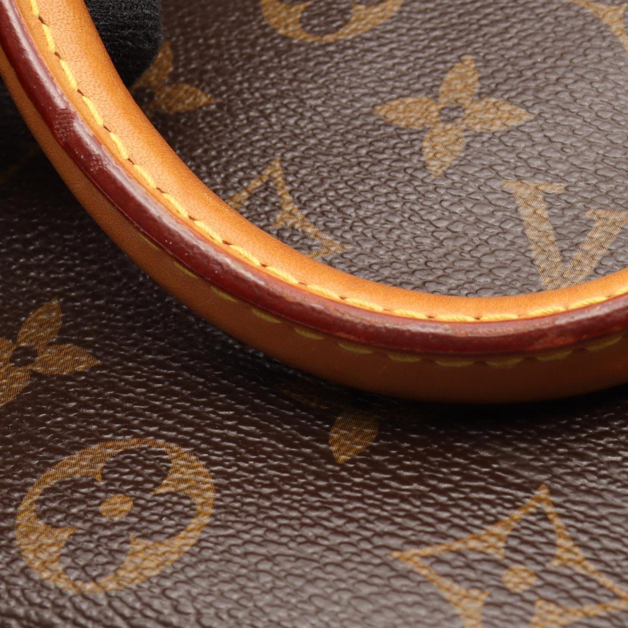 Louis Vuitton Brown Coated Canvas Pvc Monogram Leather Handbag (Pre-Owned)