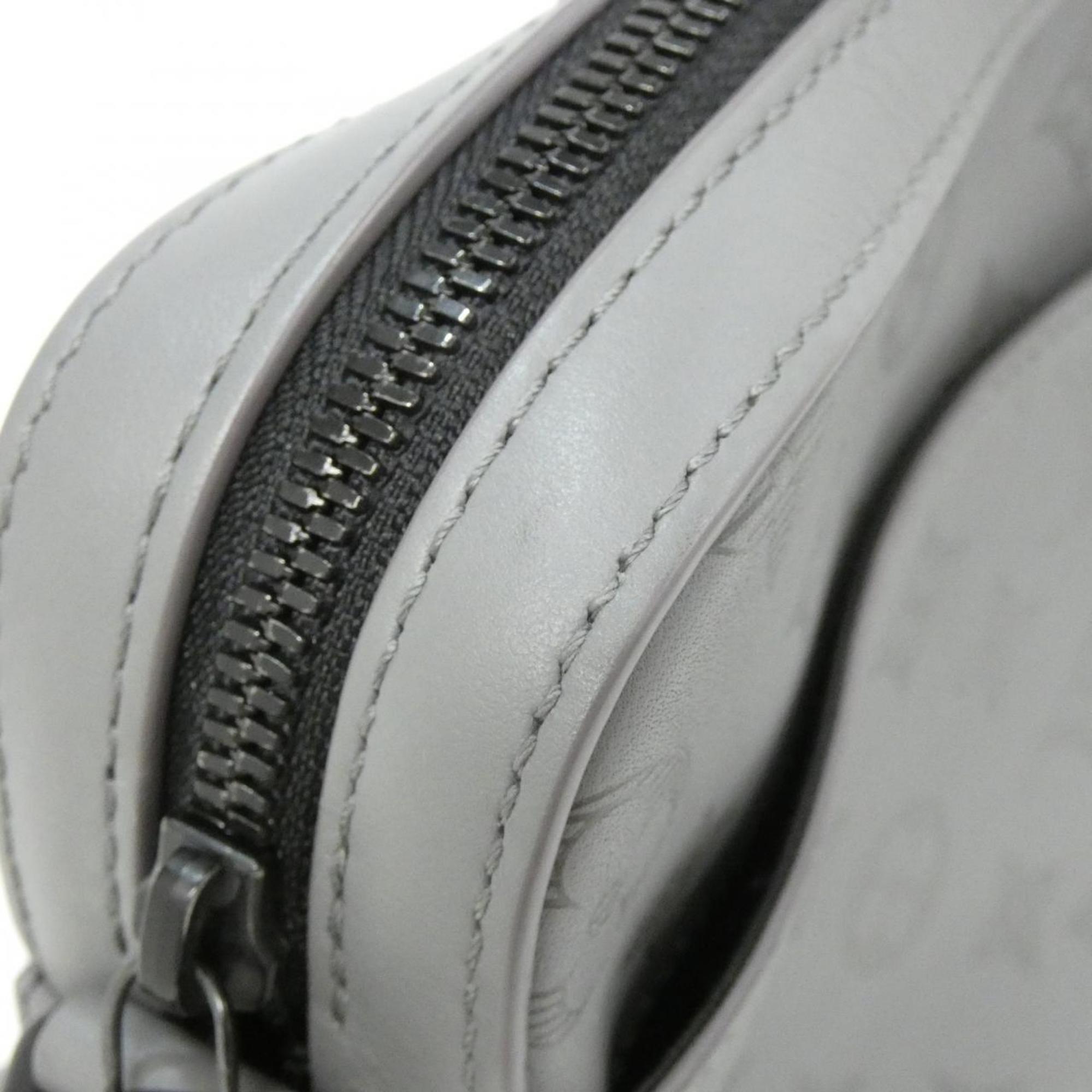 Louis Vuitton Gris Leather Pouch Shoulder Bag (Pre-Owned)