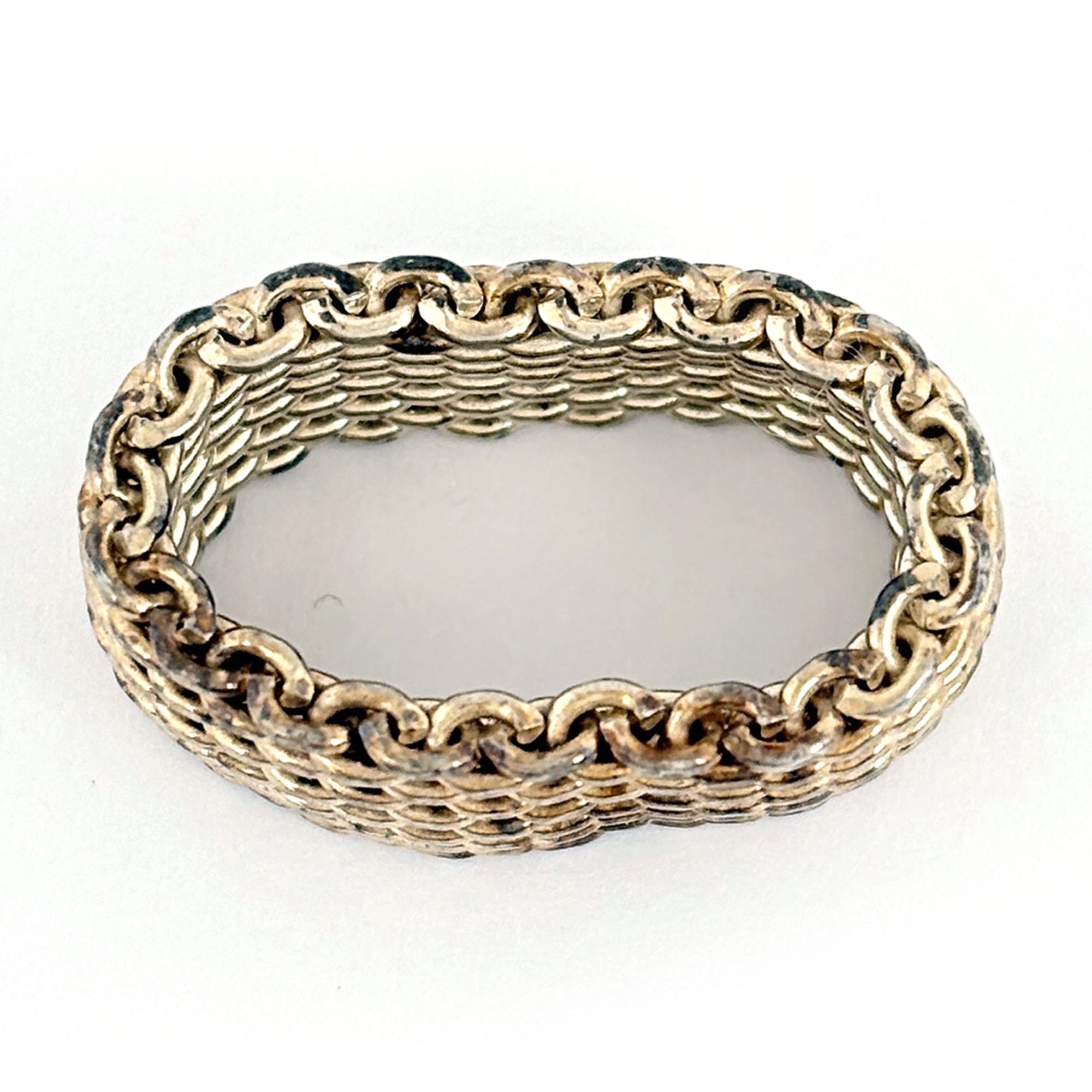 Tiffany Silver Silver 925 Band Ring (Pre-Owned)