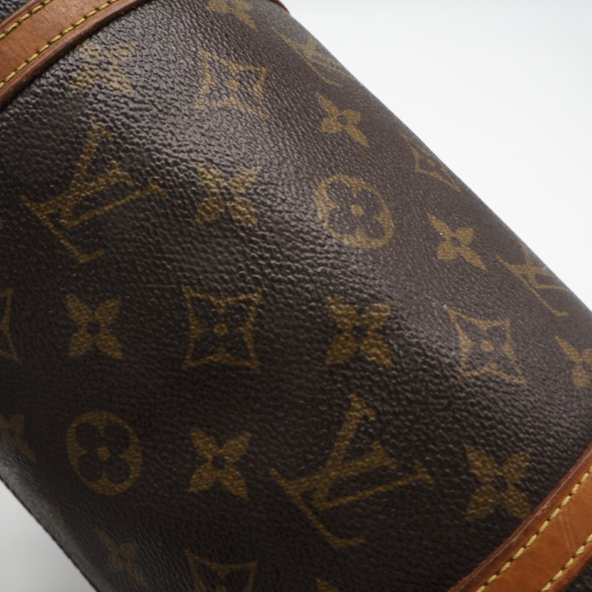 Louis Vuitton Monogram Brown Coated Canvas Leather Handbag (Pre-Owned)