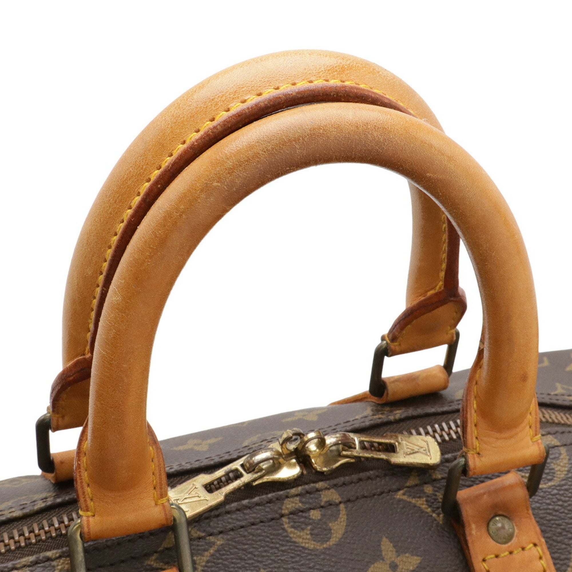 Louis Vuitton Brown Pvc Boston Bag Handbag (Pre-Owned)