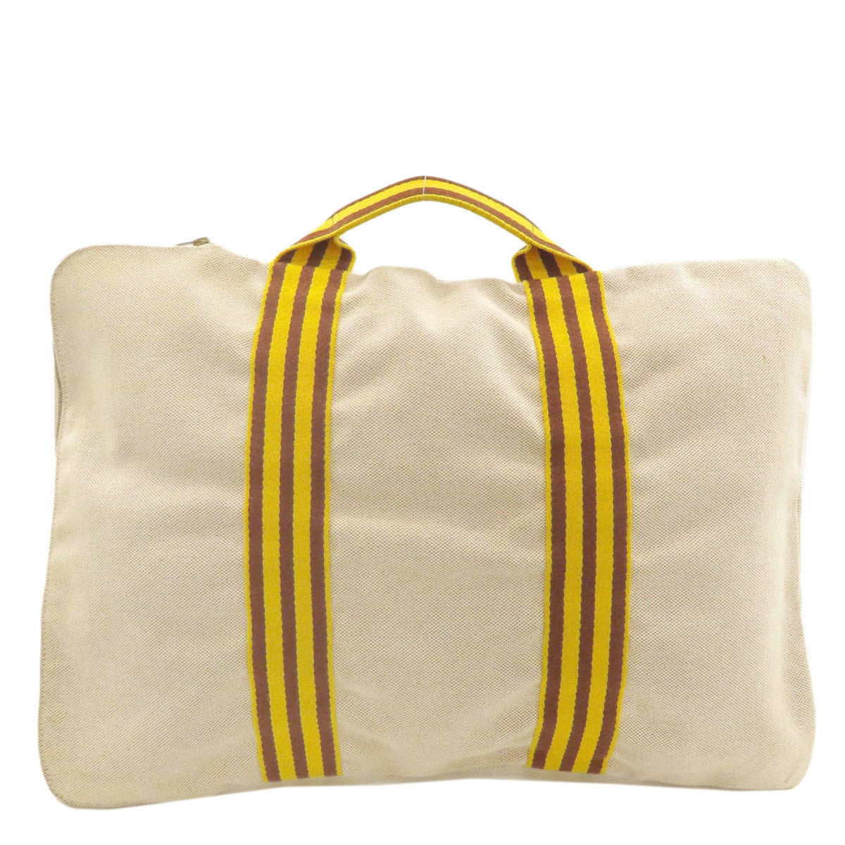 Hermes Beige Yellow Toile H Briefcase (Pre-Owned)