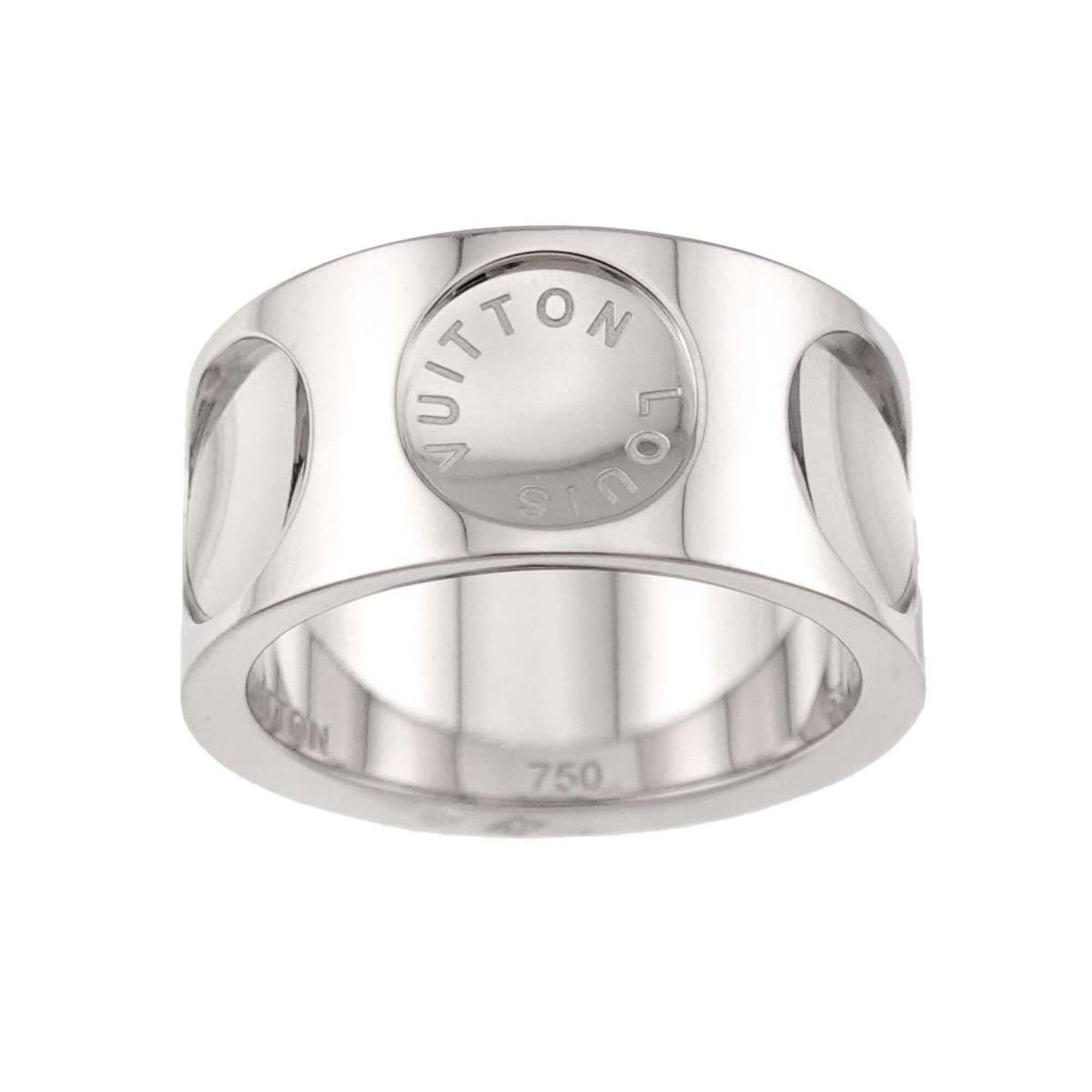 Louis Vuitton White Gold (18K) Band Ring (Pre-Owned)
