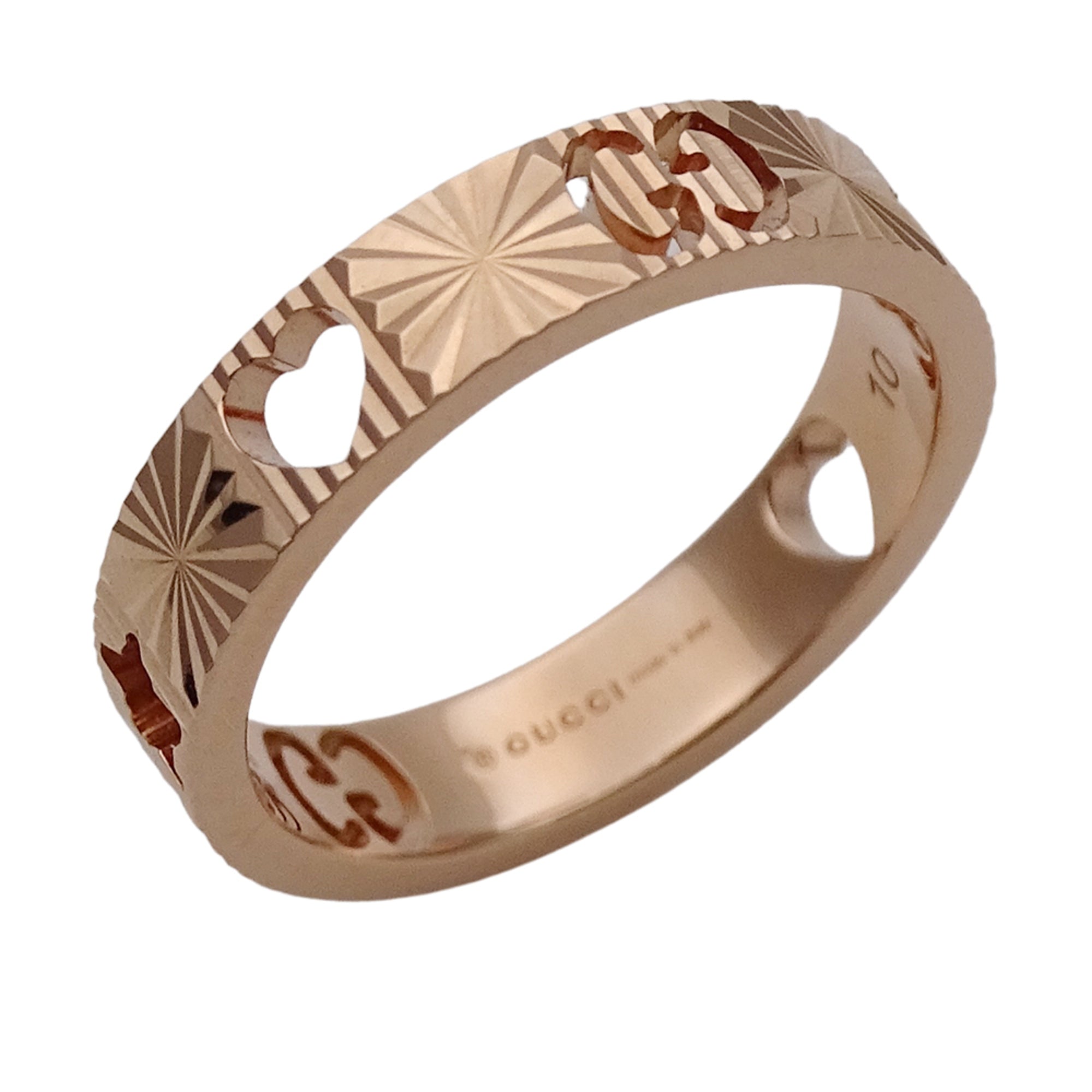 Gucci Pink Gold Pink Gold (18K) Band Ring (Pre-Owned)