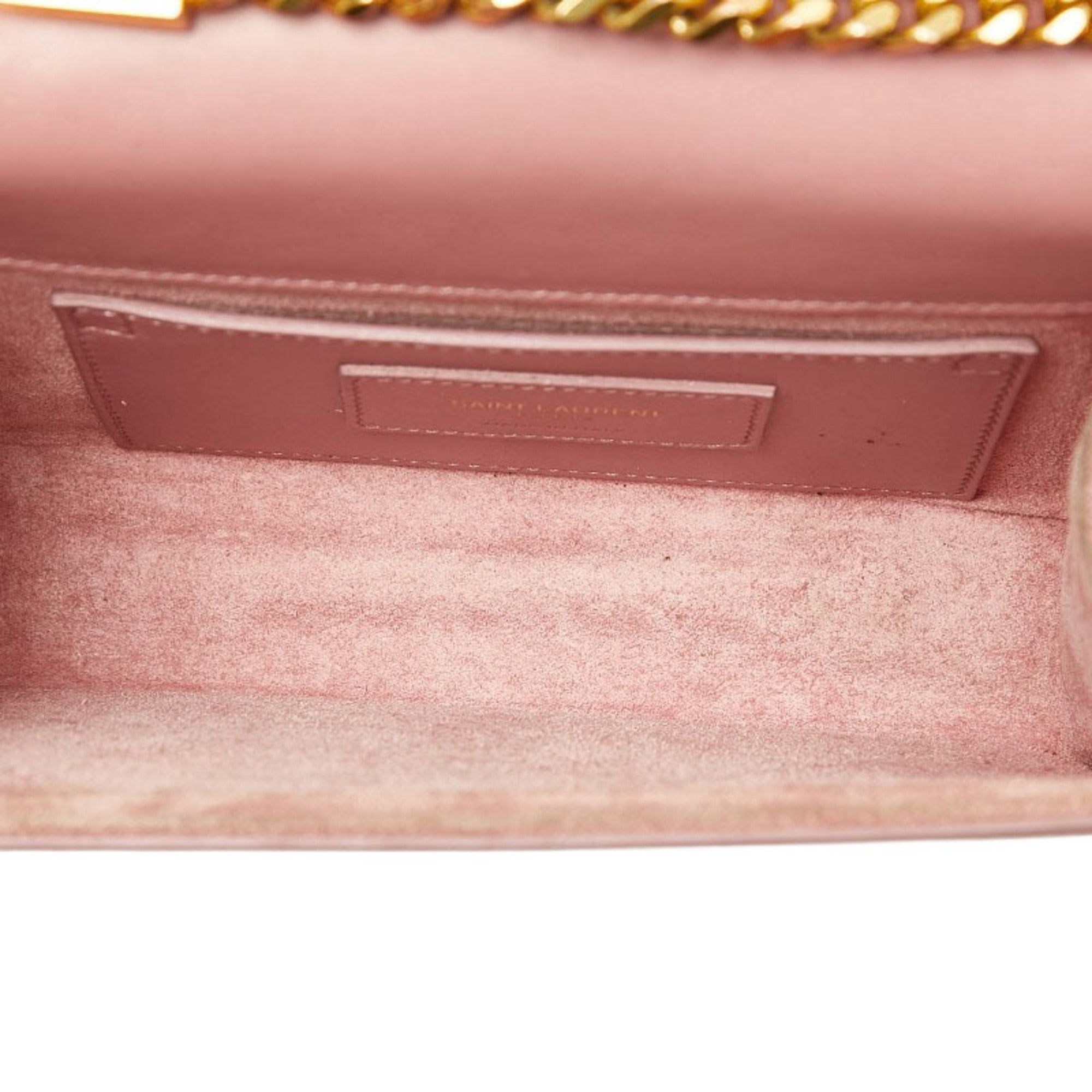 Saint Laurent Pink Leather Shoulder Bag (Pre-Owned)