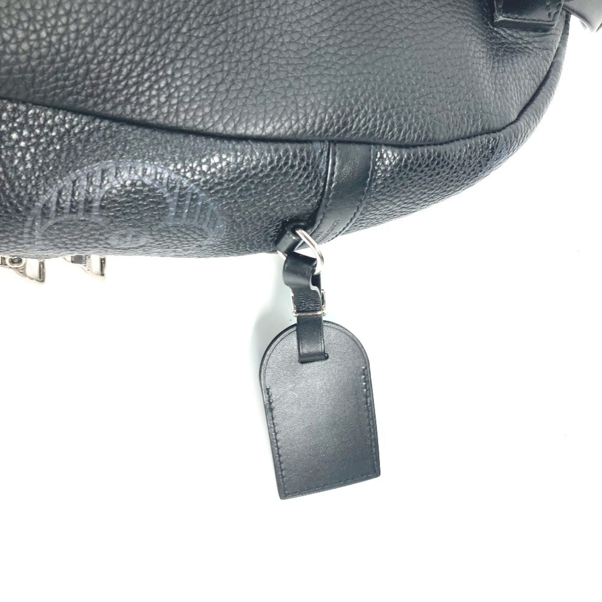 Louis Vuitton Black Leather Backpack (Pre-Owned)