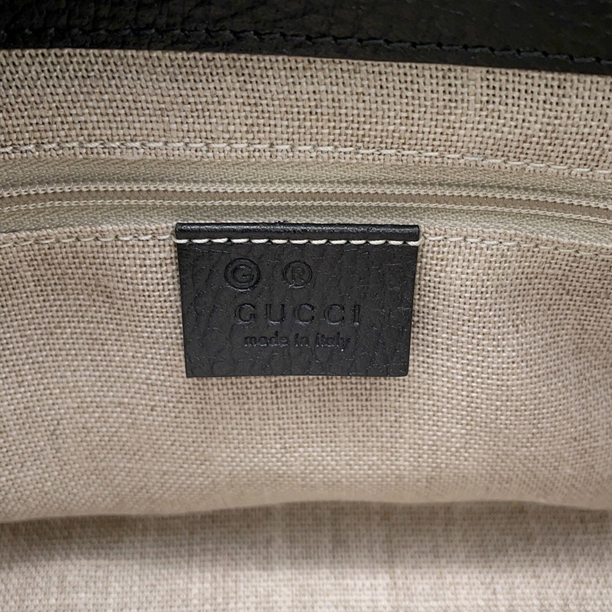 Gucci Black Leather Handbag Shoulder Bag (Pre-Owned)