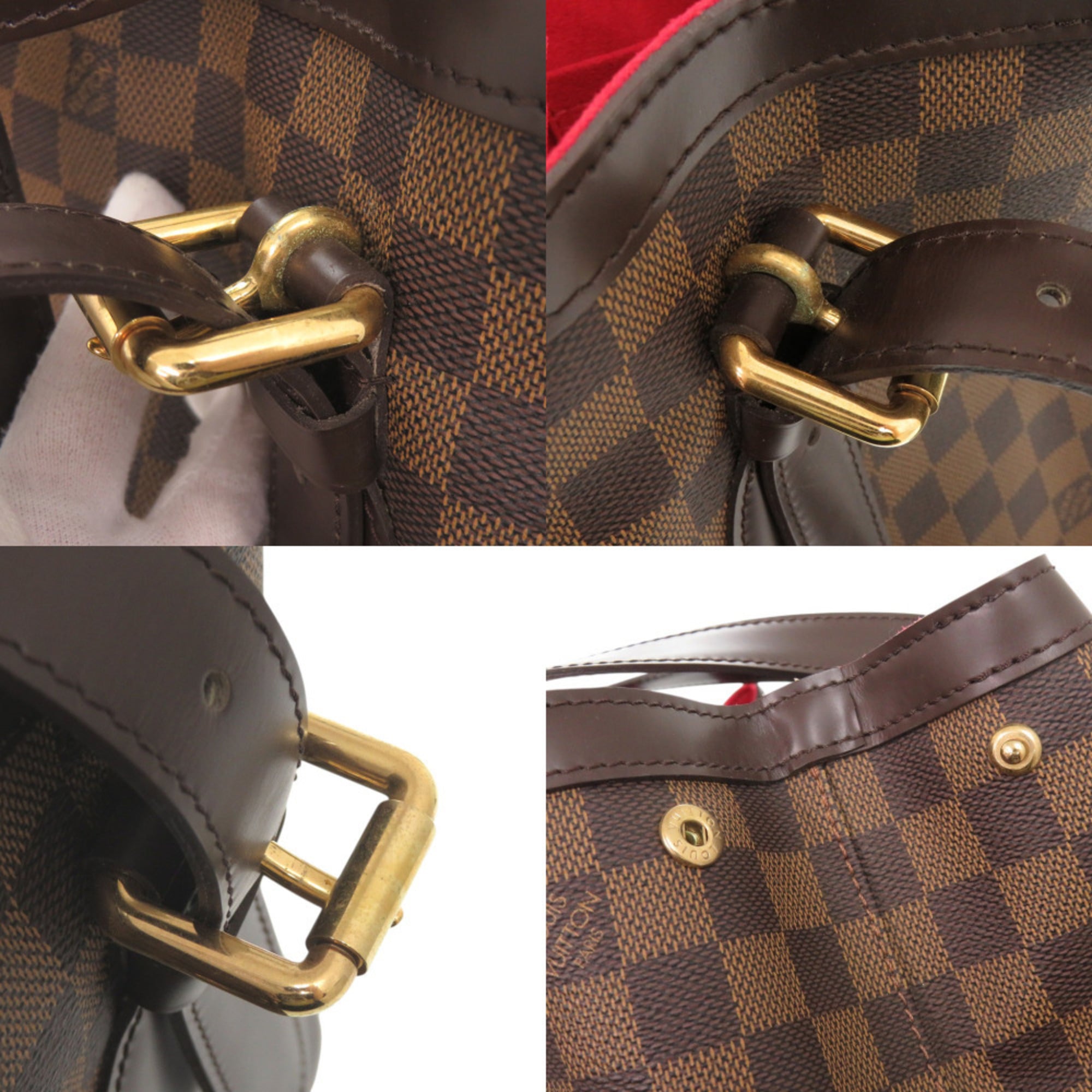 Louis Vuitton Brown Damier Canvas Damier Canvas Tote Bag (Pre-Owned)