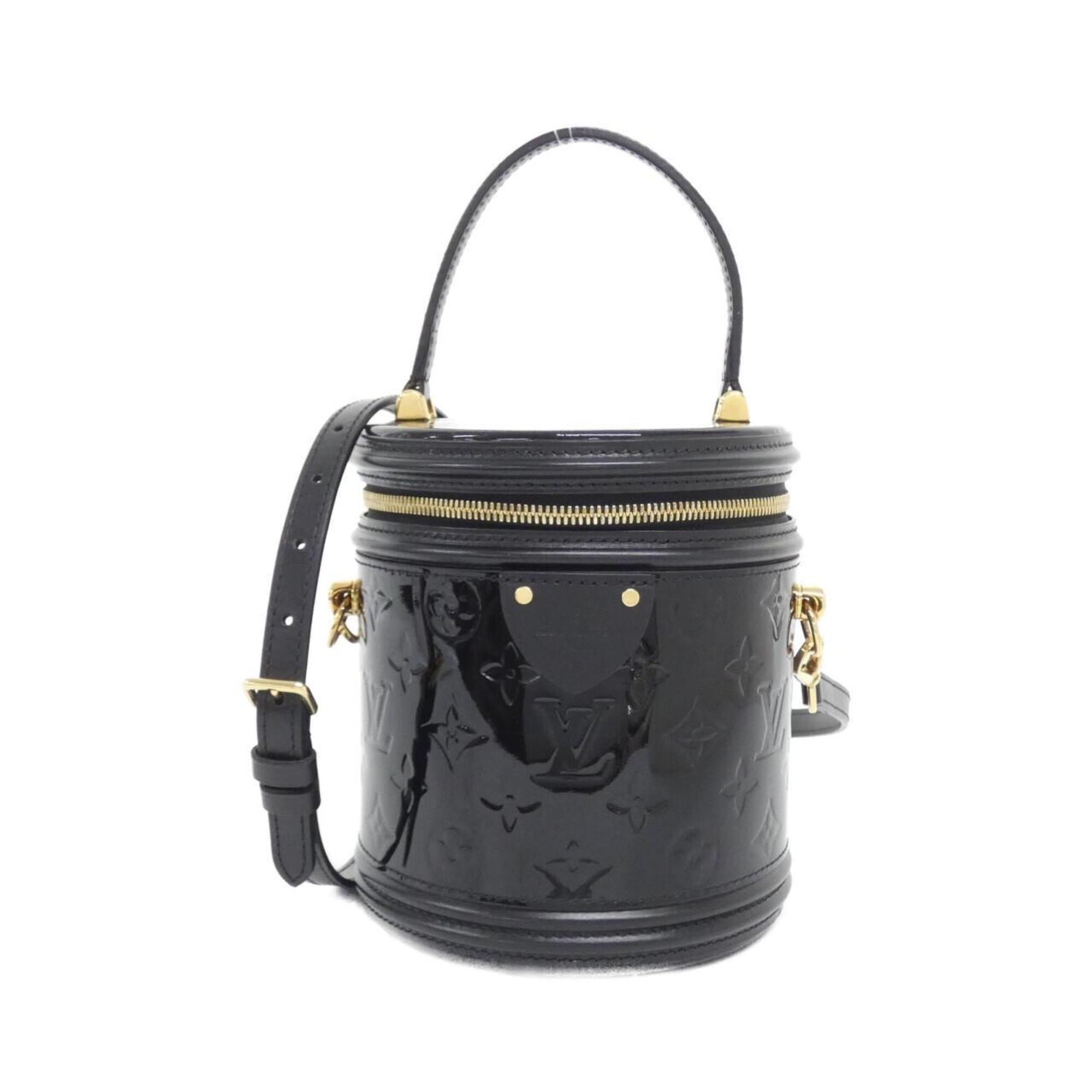 Louis Vuitton Black Leather Handbag (Pre-Owned)