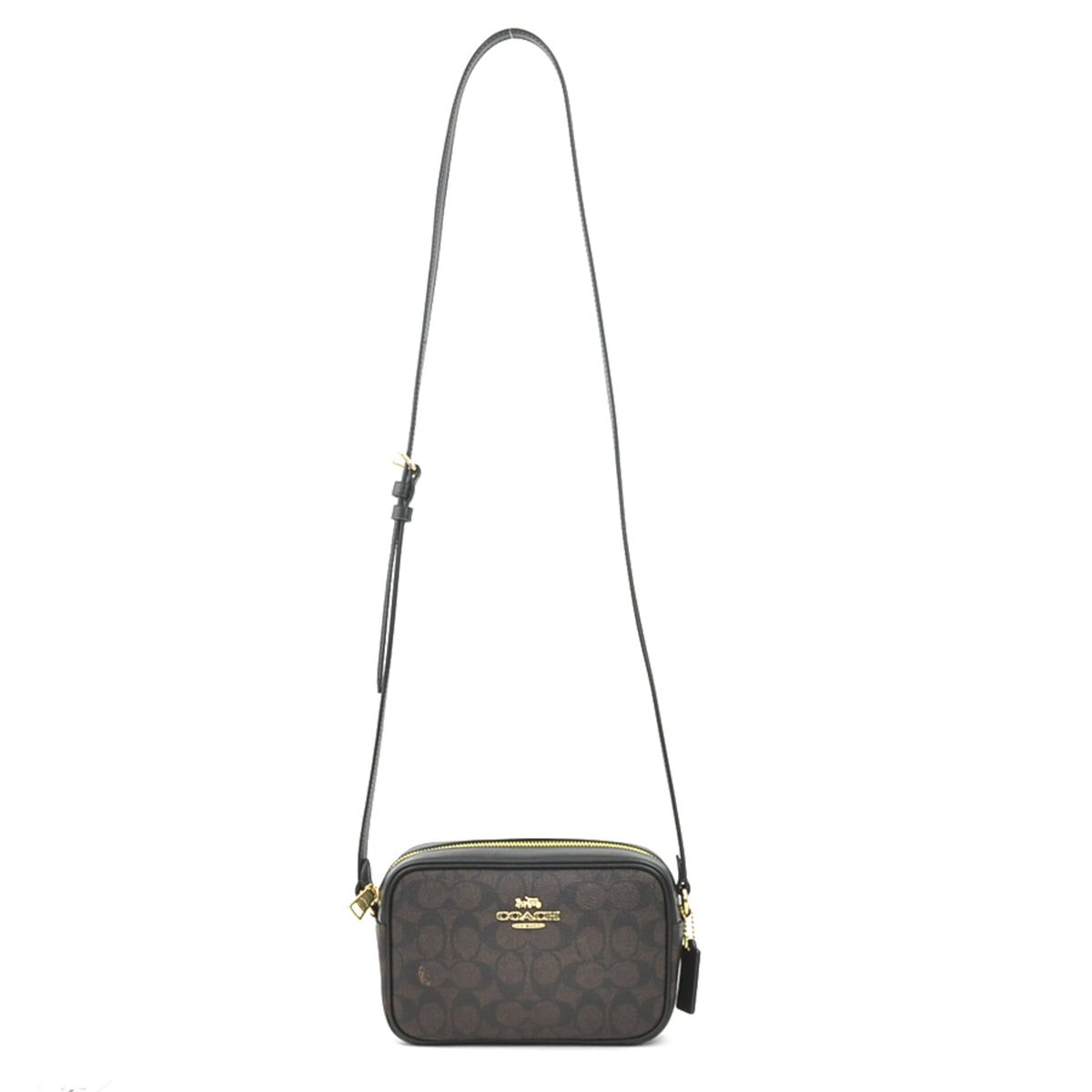 Coach Black Brown Leather Shoulder Bag (Pre-Owned)