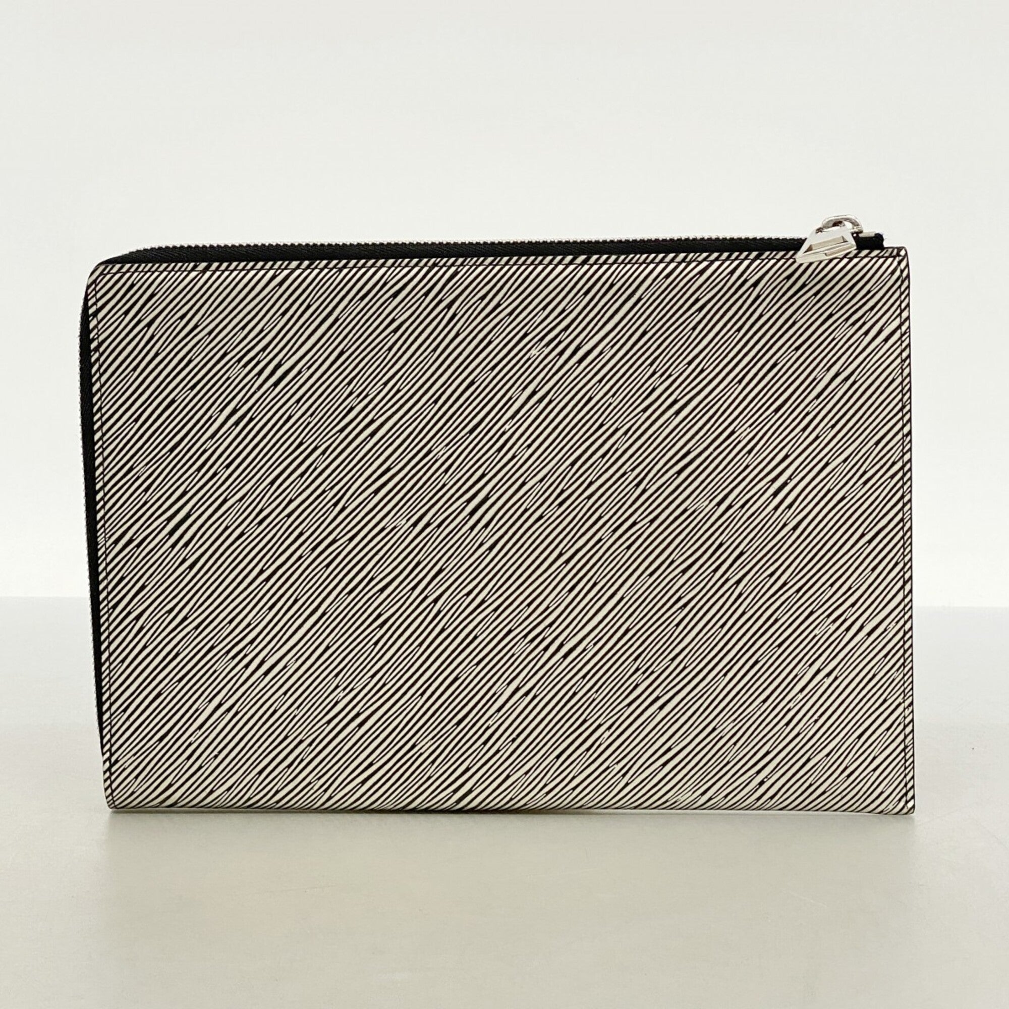 Louis Vuitton Black Silver Clutch Bag (Pre-Owned)