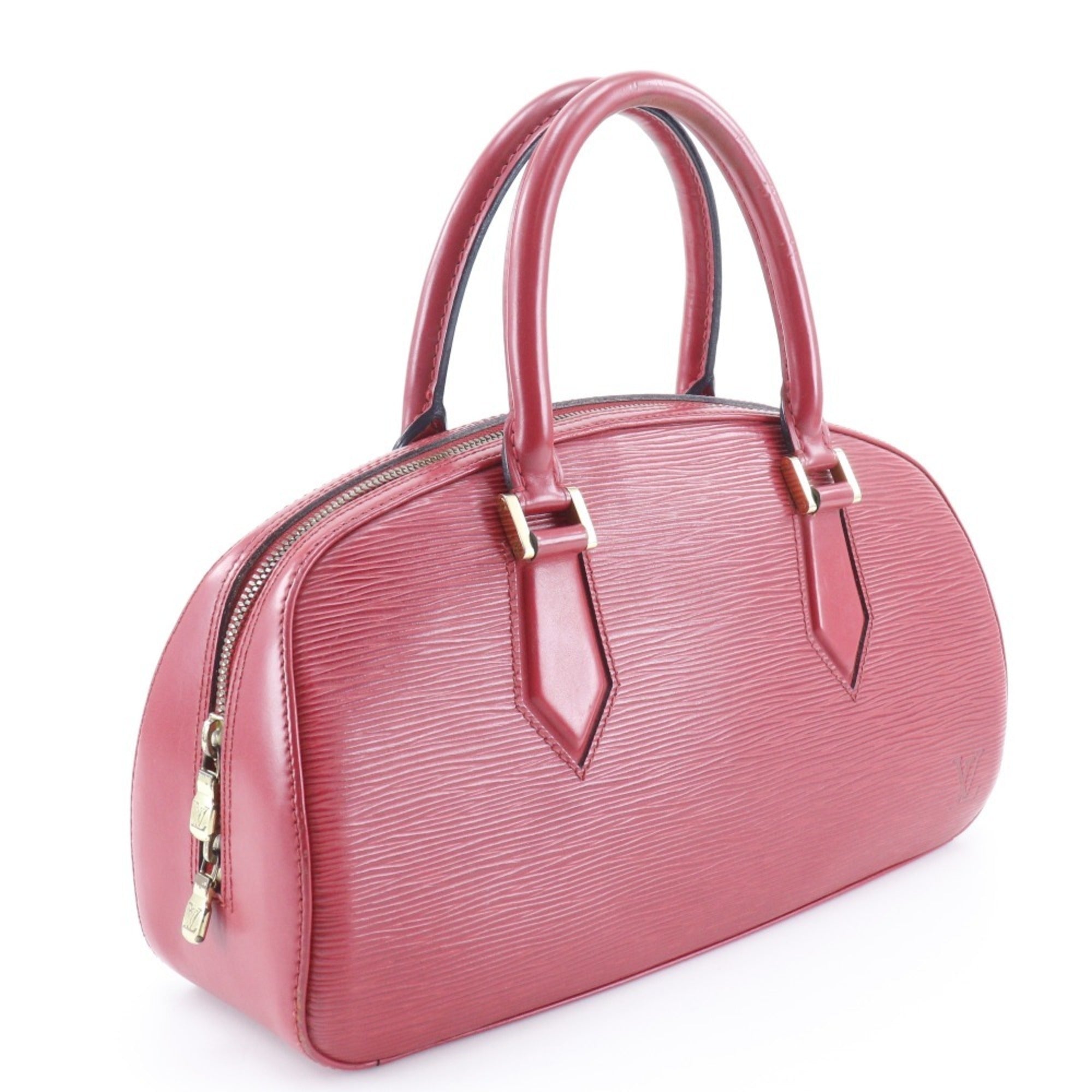 Louis Vuitton Castilian Red Red Color Epi Leather Handbag (Pre-Owned)