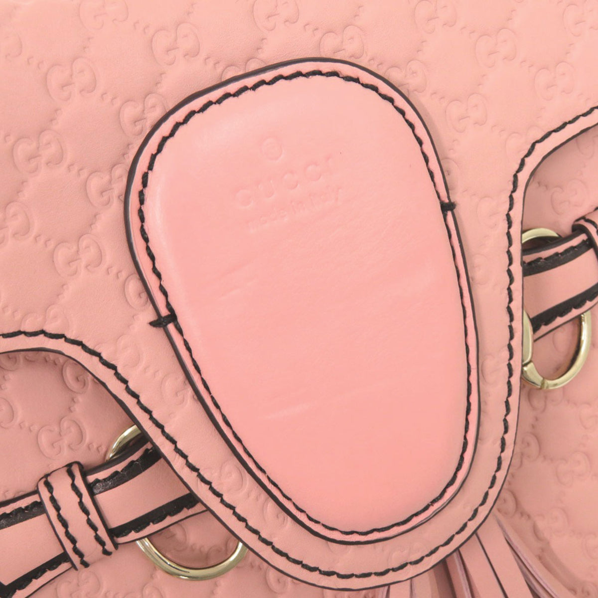 Gucci Pink Leather Shoulder Bag (Pre-Owned)