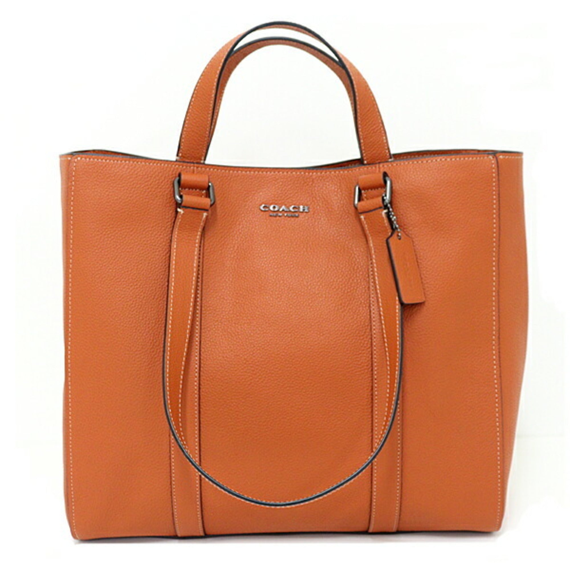 Coach Brown Leather Shoulder Bag Tote Bag (Pre-Owned)