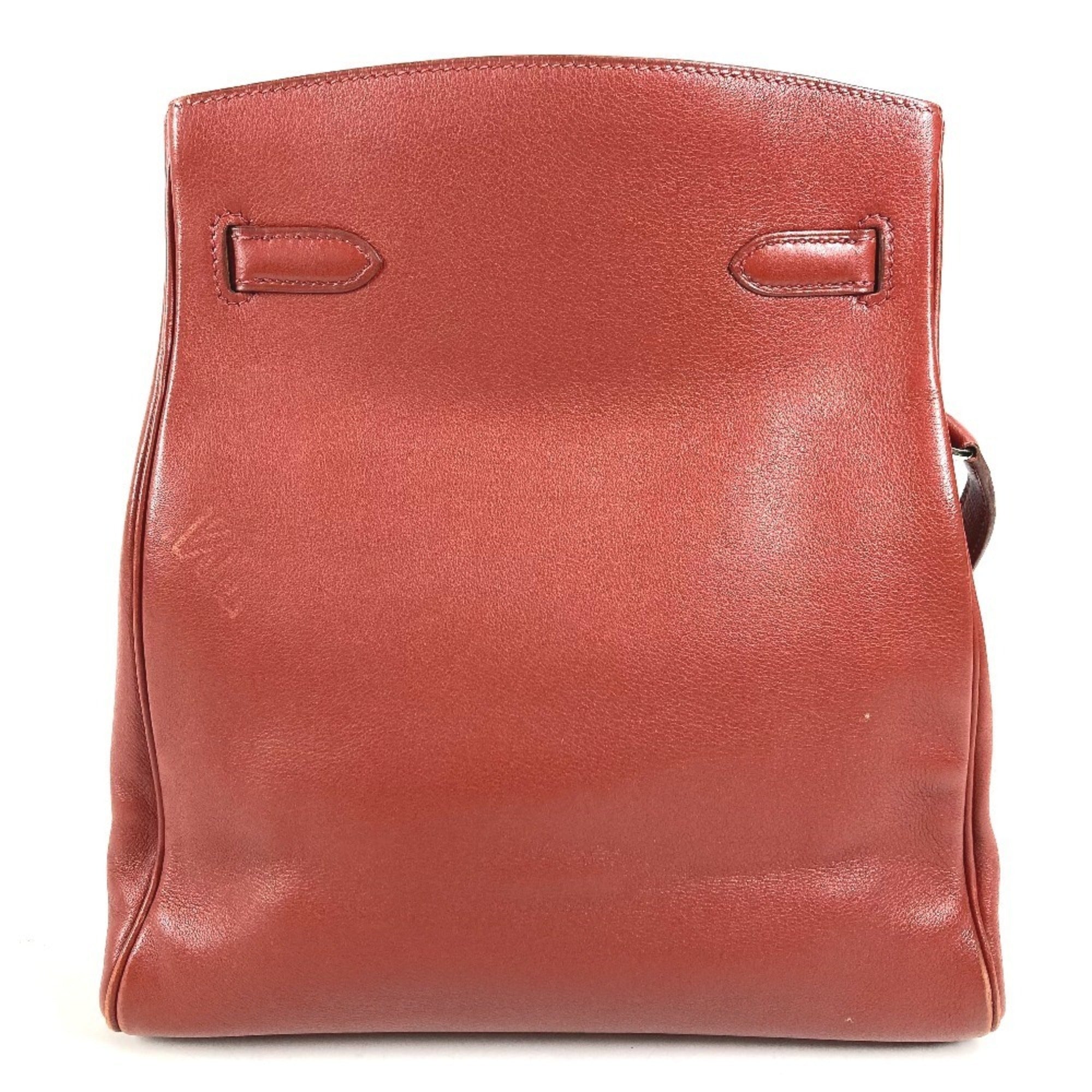 Hermes Kelly Brown Leather Shoulder Bag (Pre-Owned)