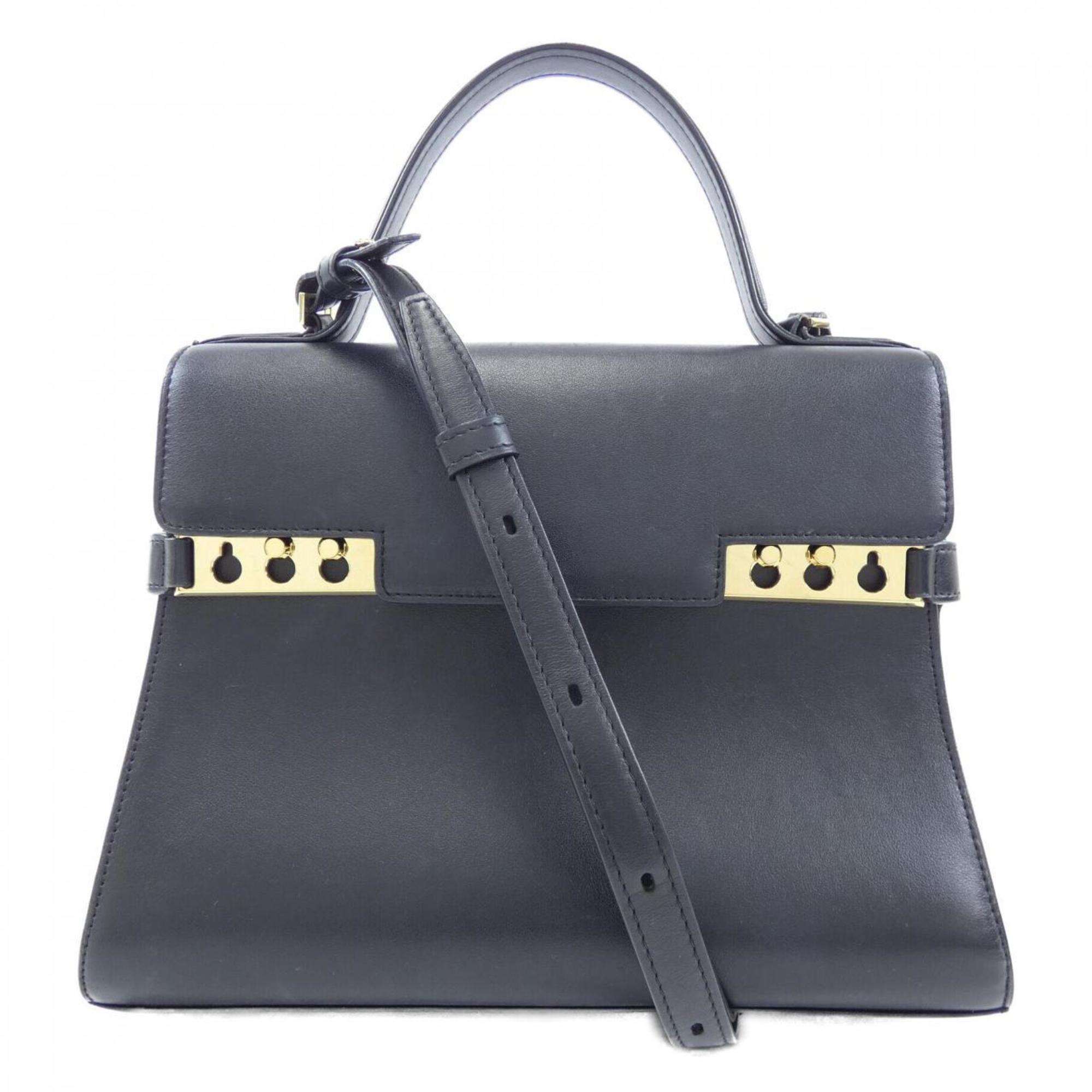 Delvaux Black Handbag (Pre-Owned)