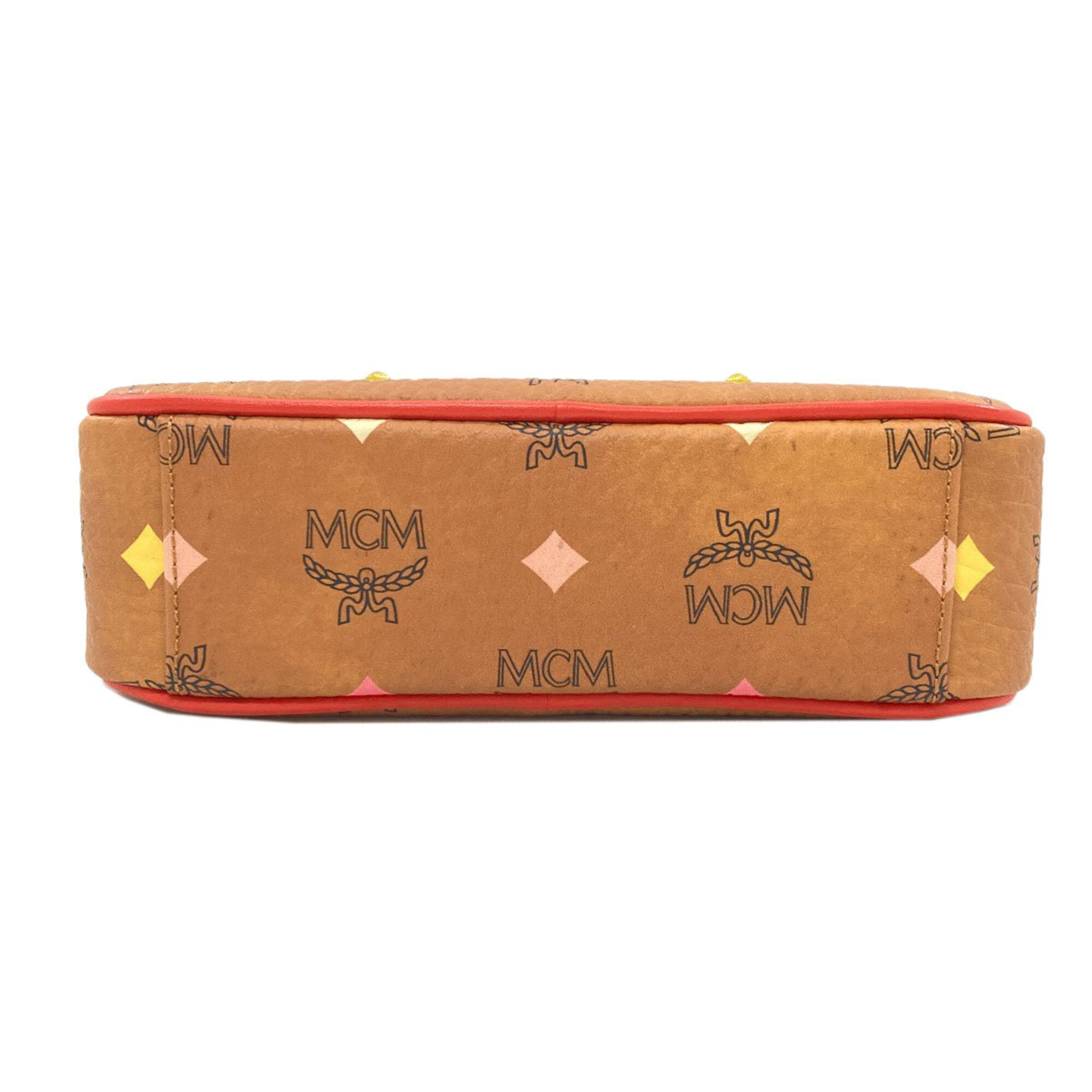Mcm Brown Pvc Shoulder Bag (Pre-Owned)