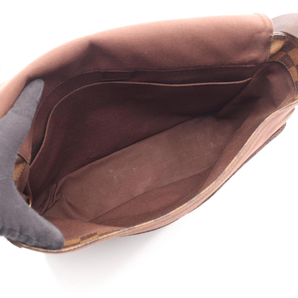 Louis Vuitton Brown Damier Canvas Coated Canvas Leather Handbag Shoulder Bag (Pre-Owned)