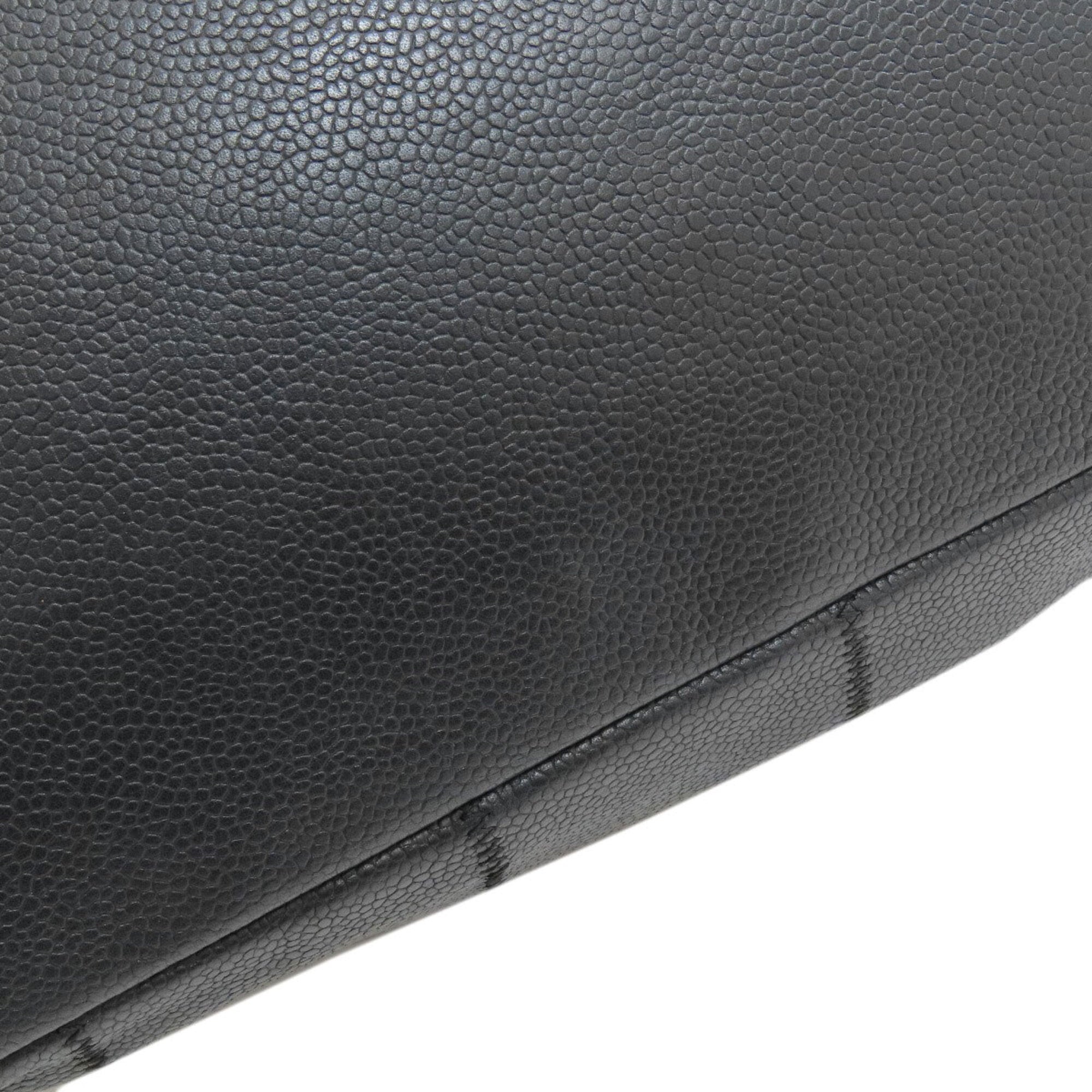 Chanel Black Leather Tote Bag (Pre-Owned)