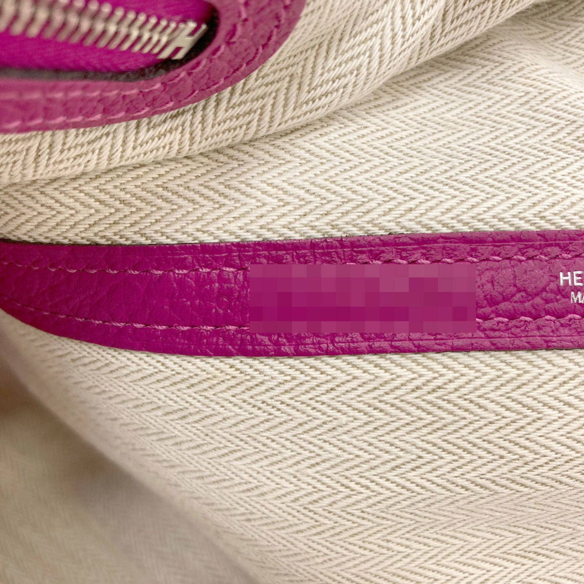 Hermes Pink Purple Negonda Leather Handbag (Pre-Owned)