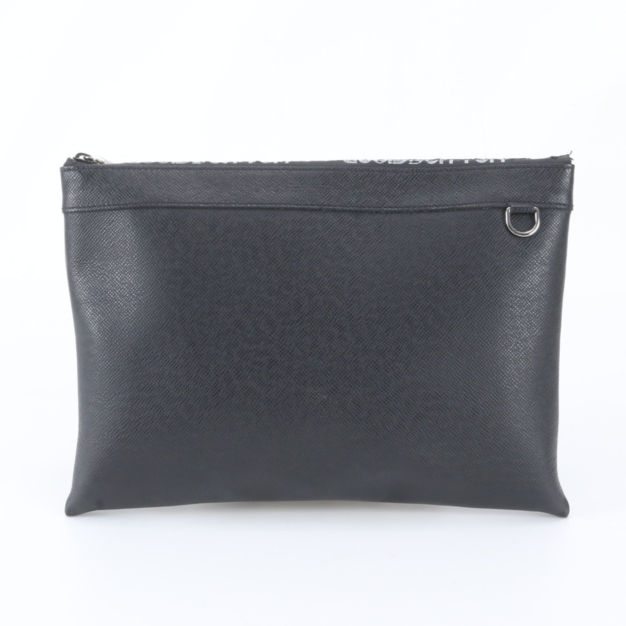 Louis Vuitton Ardoise Black Galle Leather Pochette (Pre-Owned)