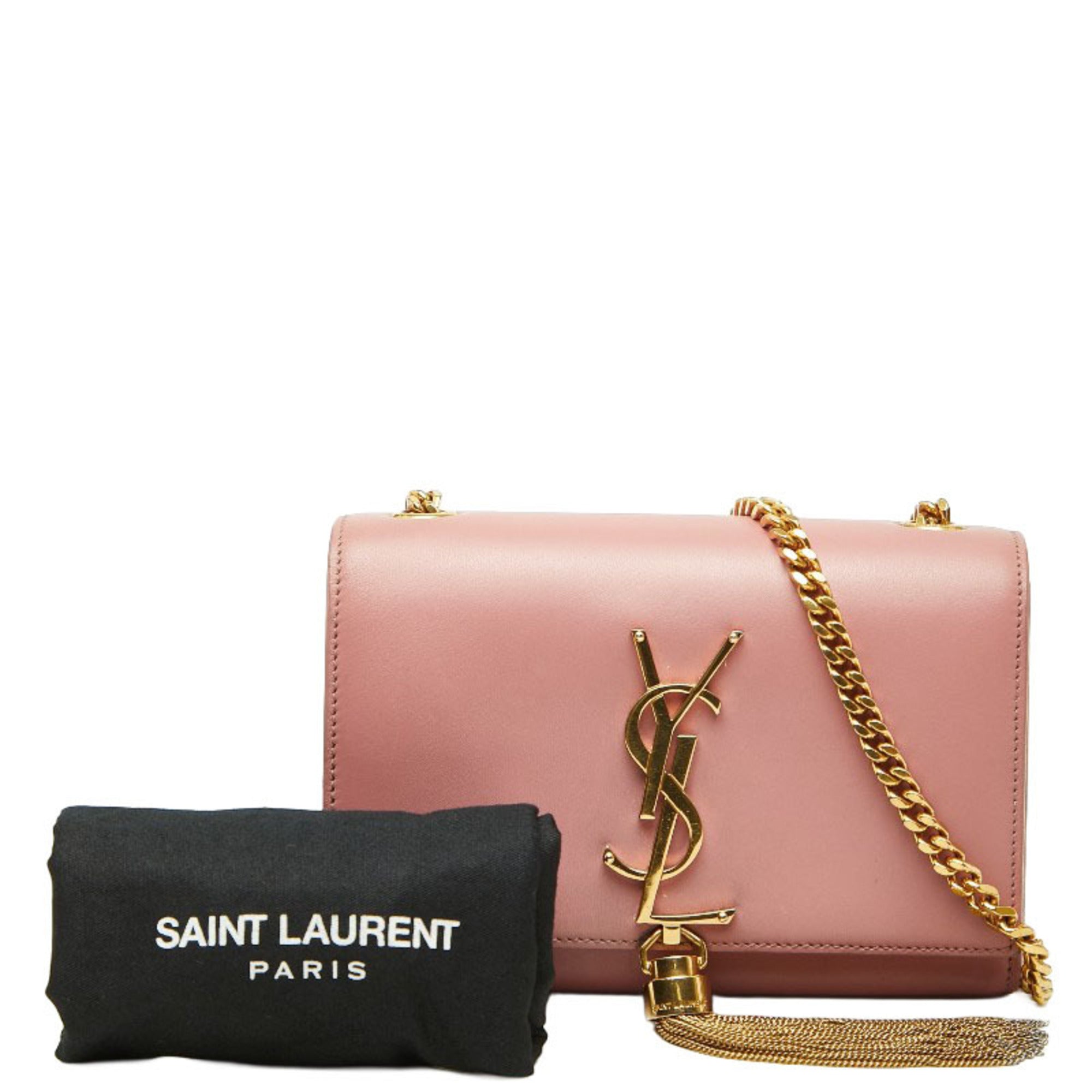 Saint Laurent Pink Leather Shoulder Bag (Pre-Owned)