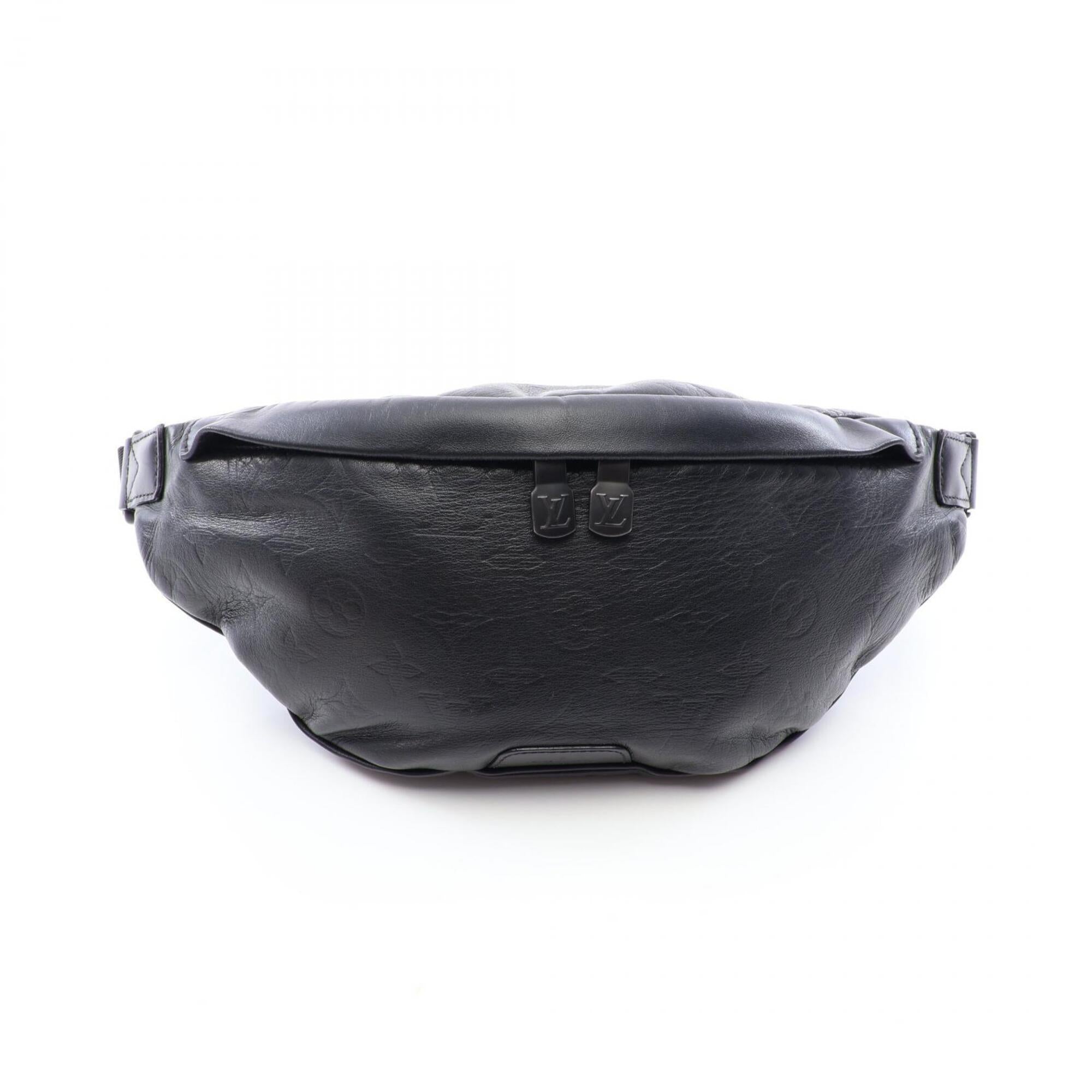 Louis Vuitton Black Noir Monogram Shadow Fanny Pack Handbag (Pre-Owned)