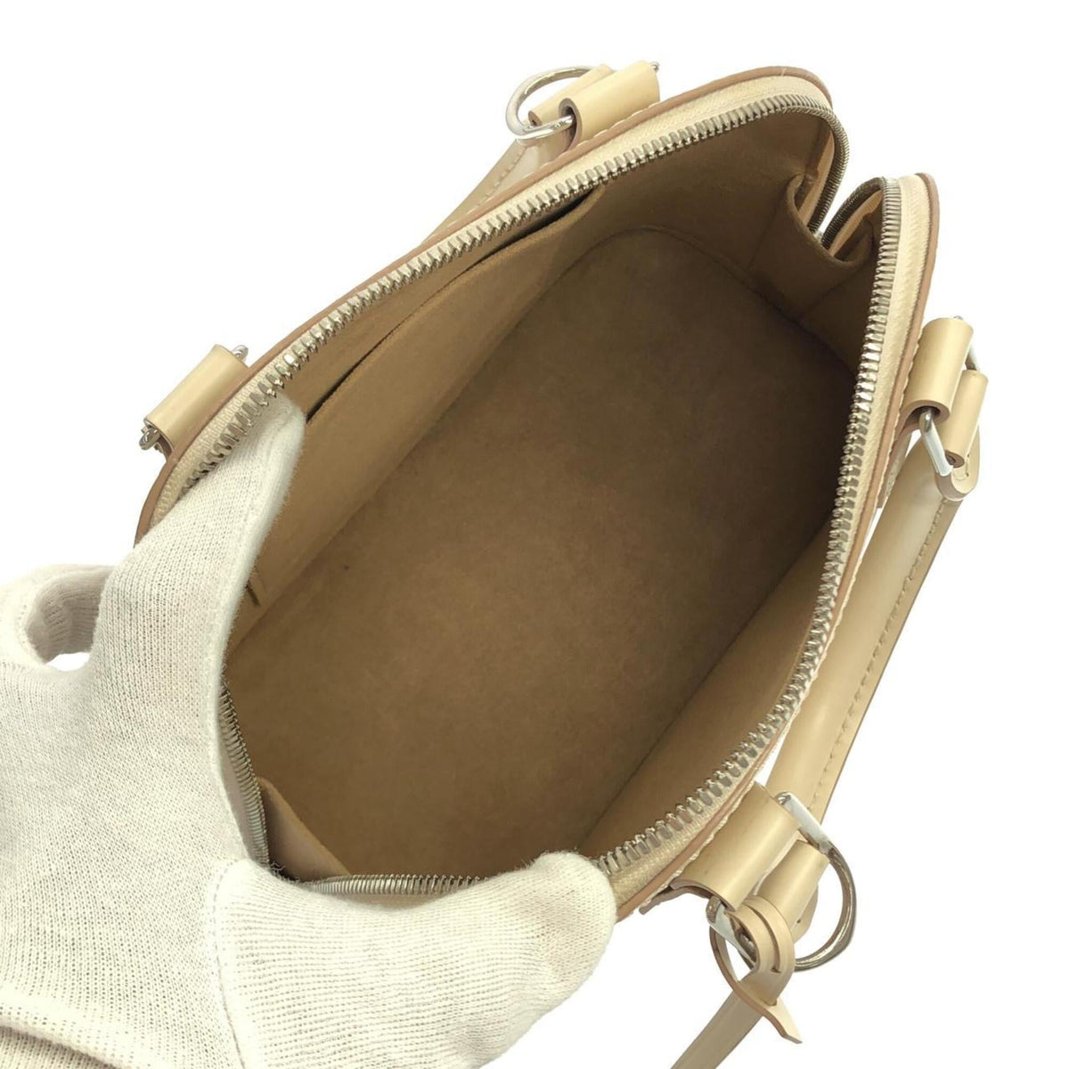 Louis Vuitton Beige Leather Handbag (Pre-Owned)