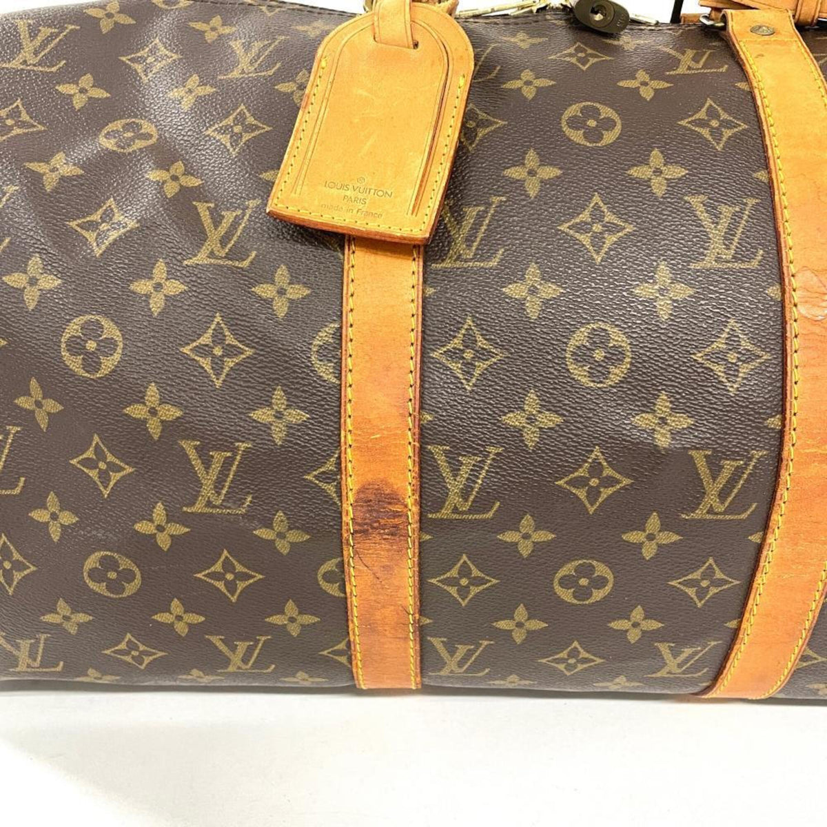 Louis Vuitton Brown Monogram Canvas Boston Bag (Pre-Owned)