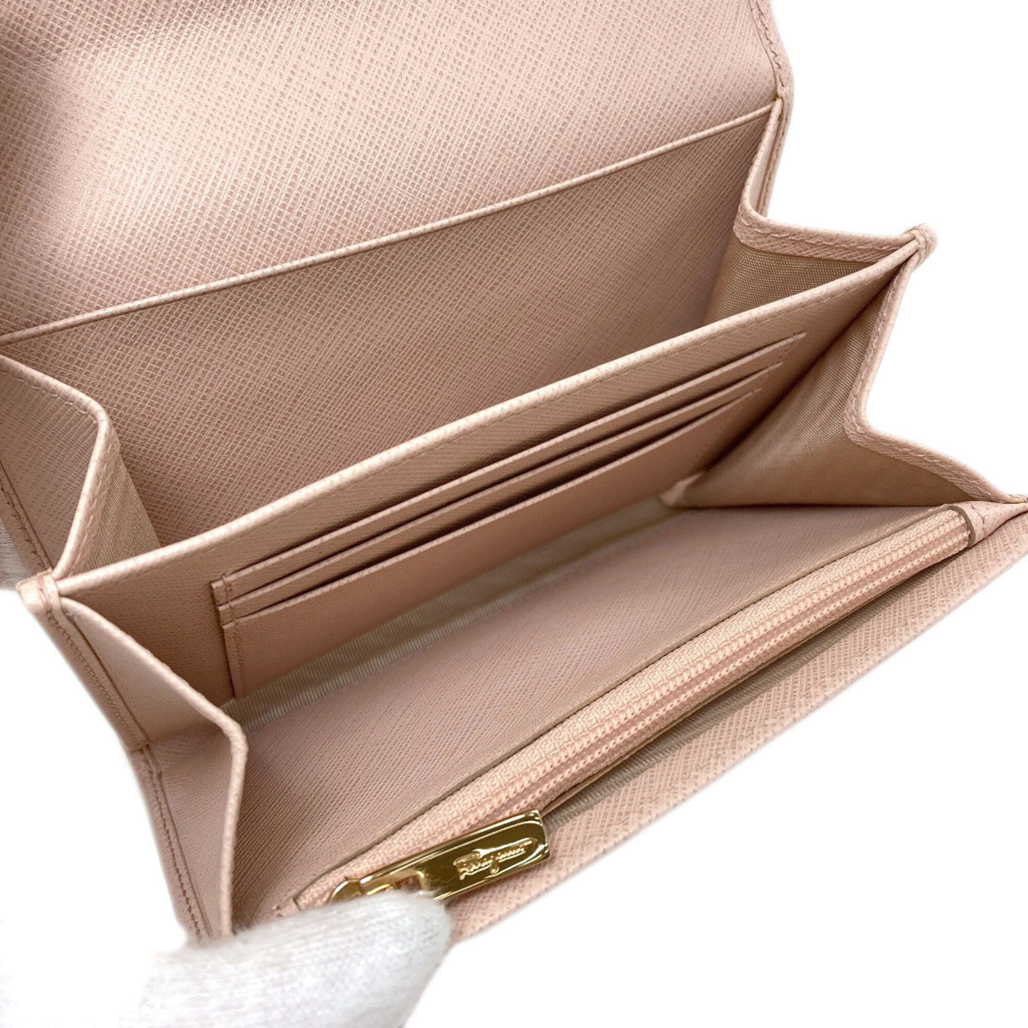 Salvatore Ferragamo Pink Leather Wallet (Bi-Fold) (Pre-Owned)