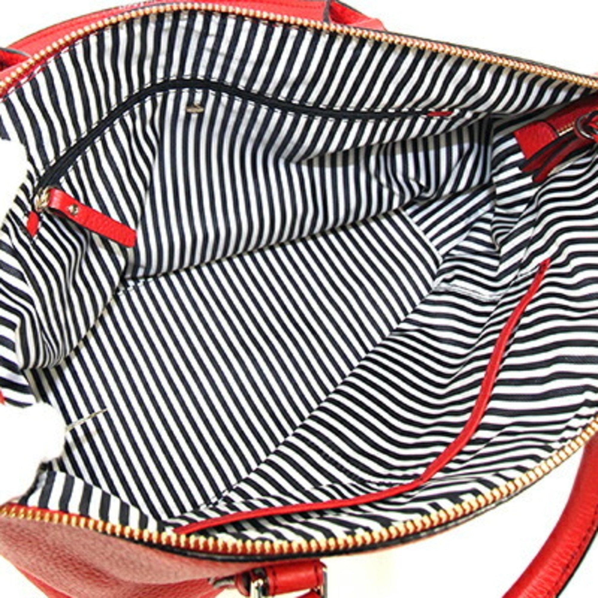 Kate Spade Red Color Leather Handbag (Pre-Owned)