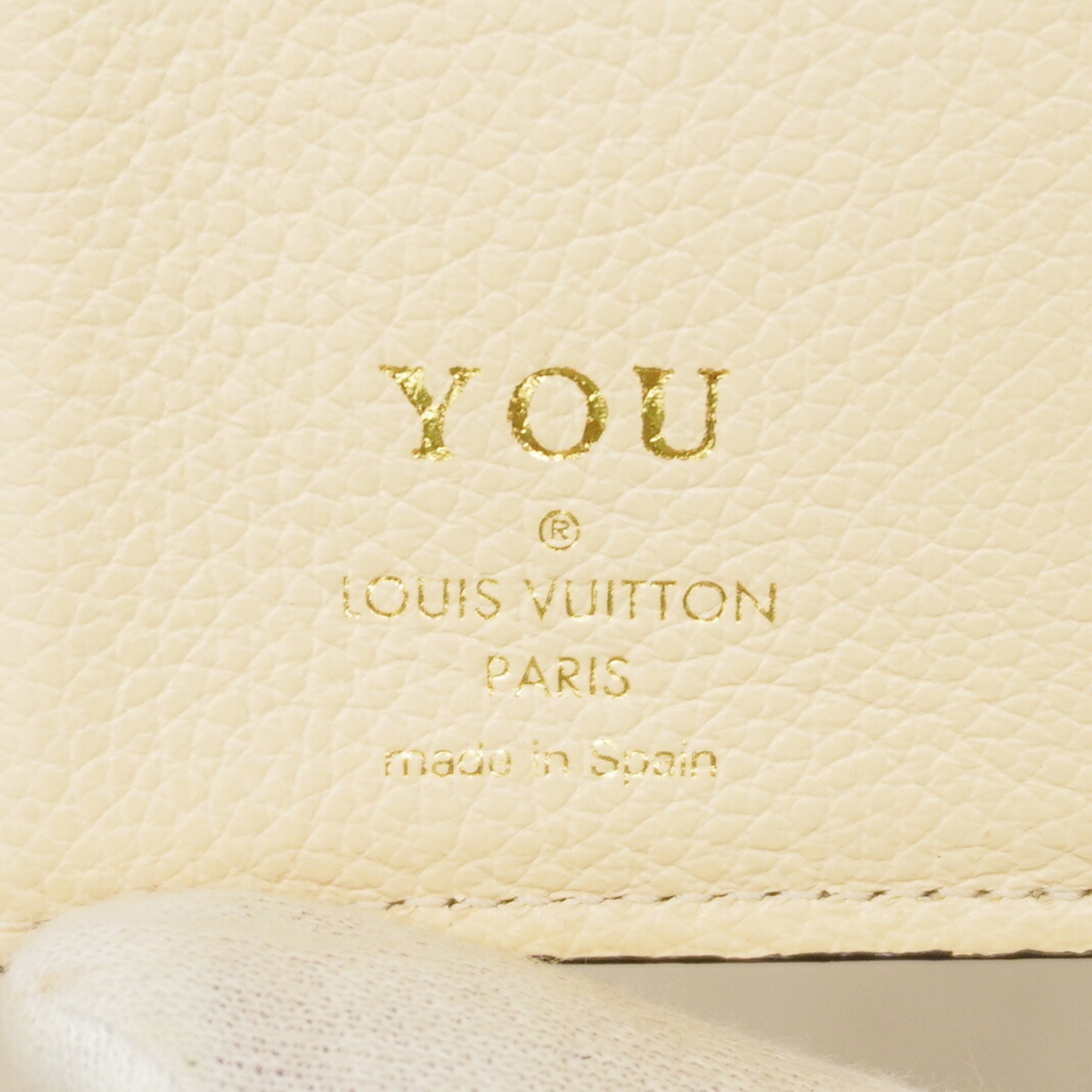 Louis Vuitton Cream Wallet (Tri-Fold) (Pre-Owned)