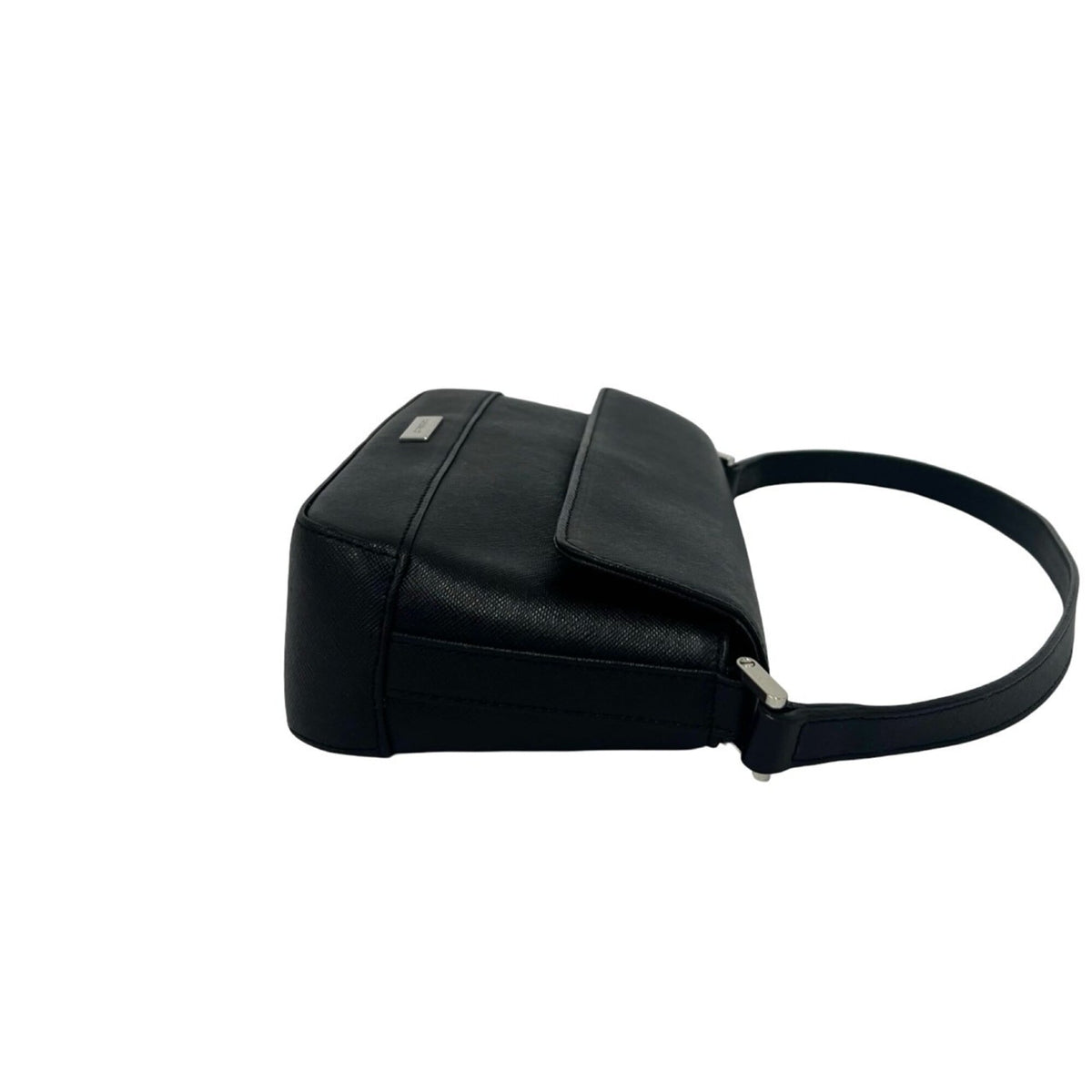 Burberry Black Leather Handbag Shoulder Bag (Pre-Owned)