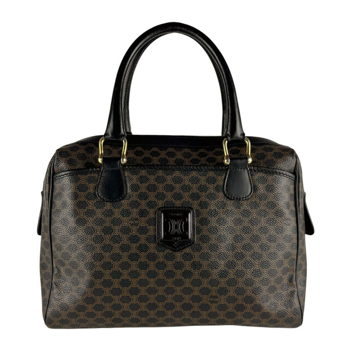 Celine Black Coated Canvas Handbag (Pre-Owned)