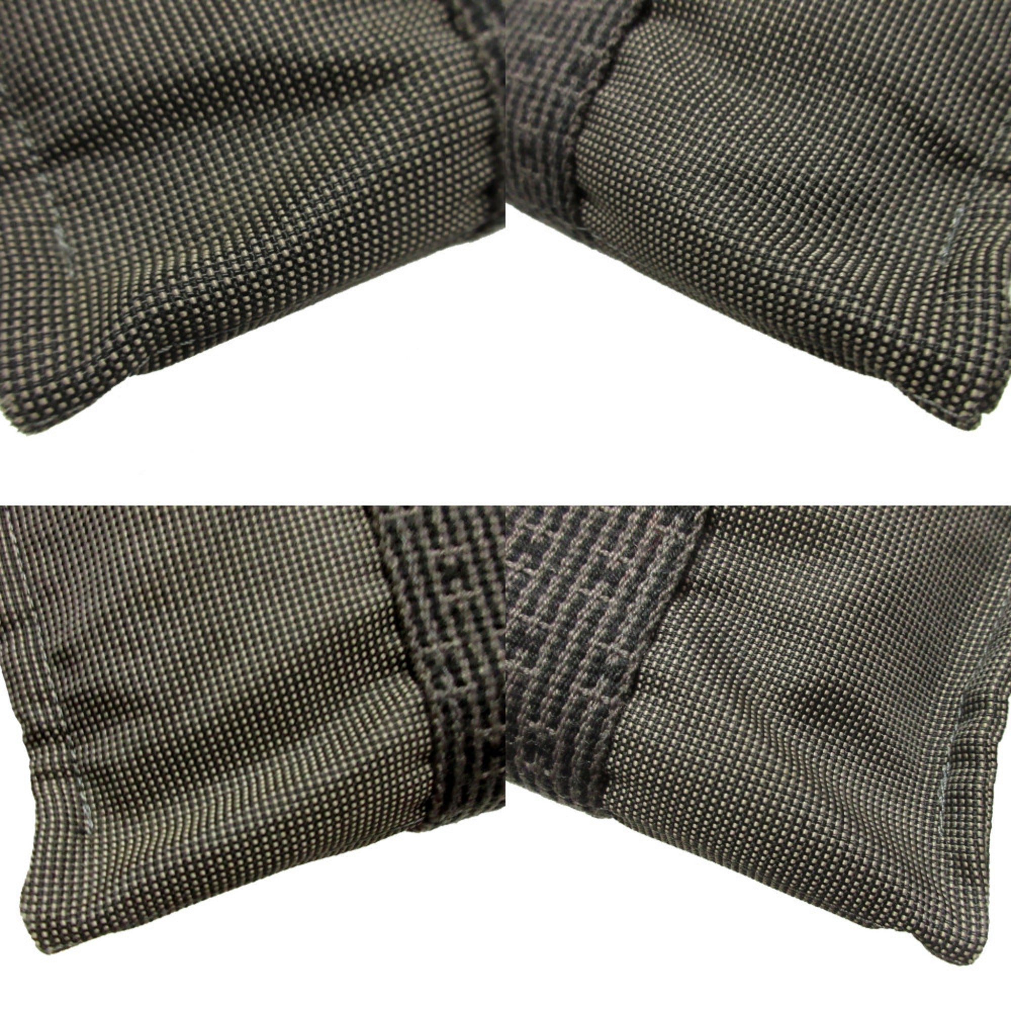 Hermes Gray Canvas Tote Bag (Pre-Owned)